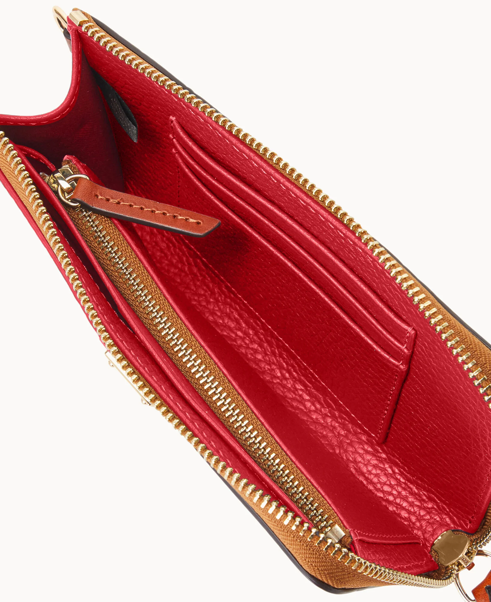 Pebble Grain Folded Zip Wristlet - Image 21