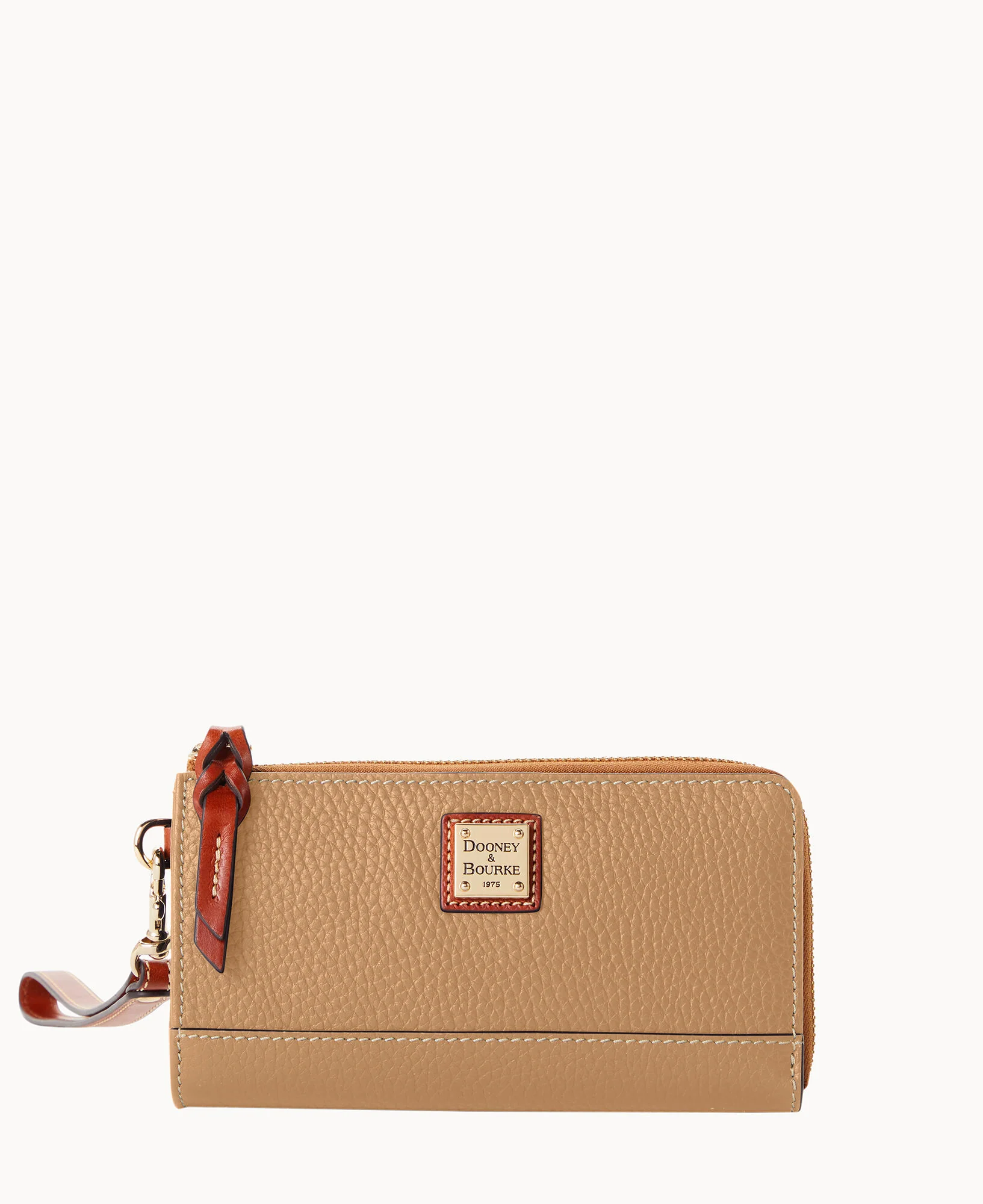 Pebble Grain Folded Zip Wristlet - Image 52