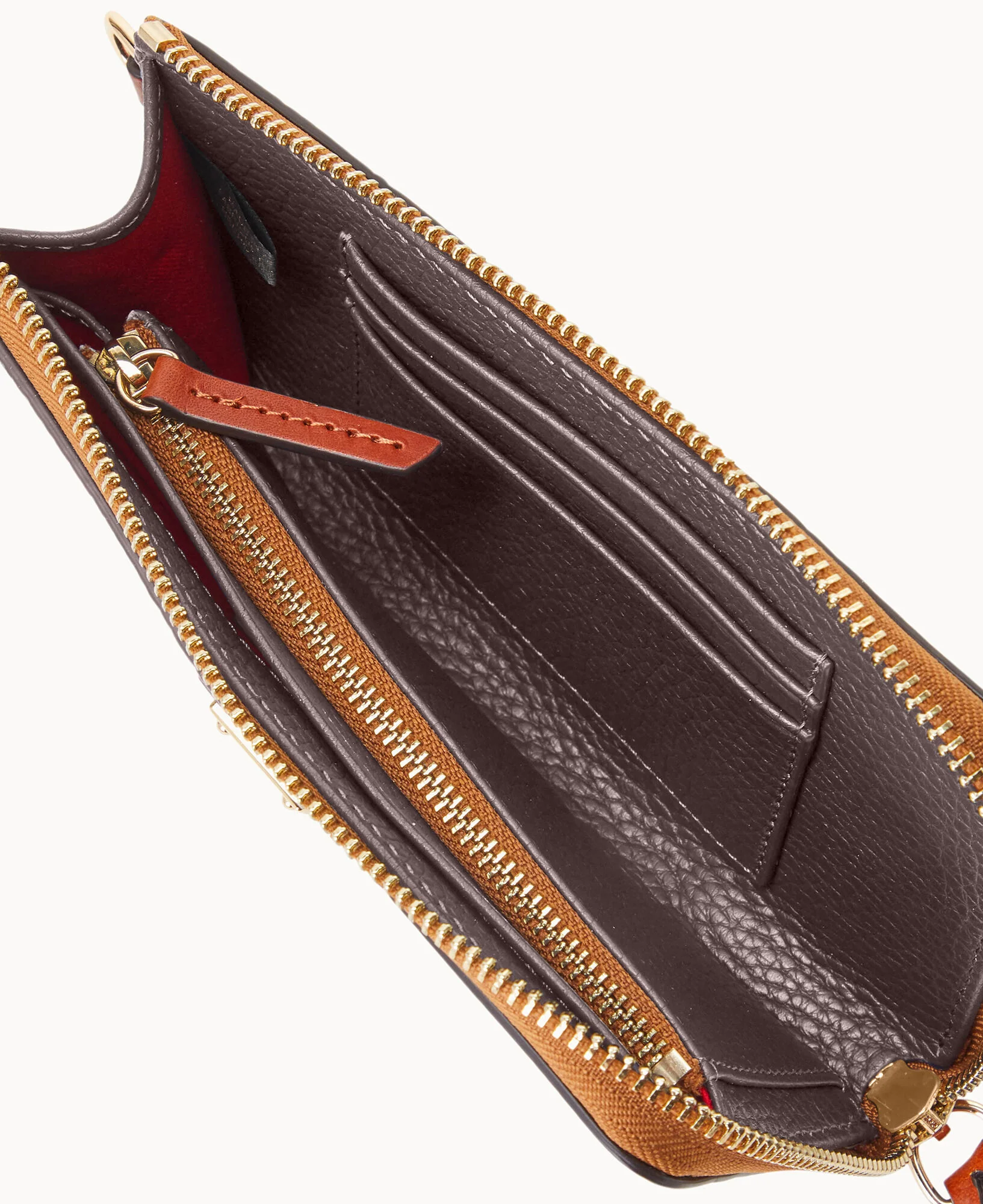 Pebble Grain Folded Zip Wristlet - Image 57