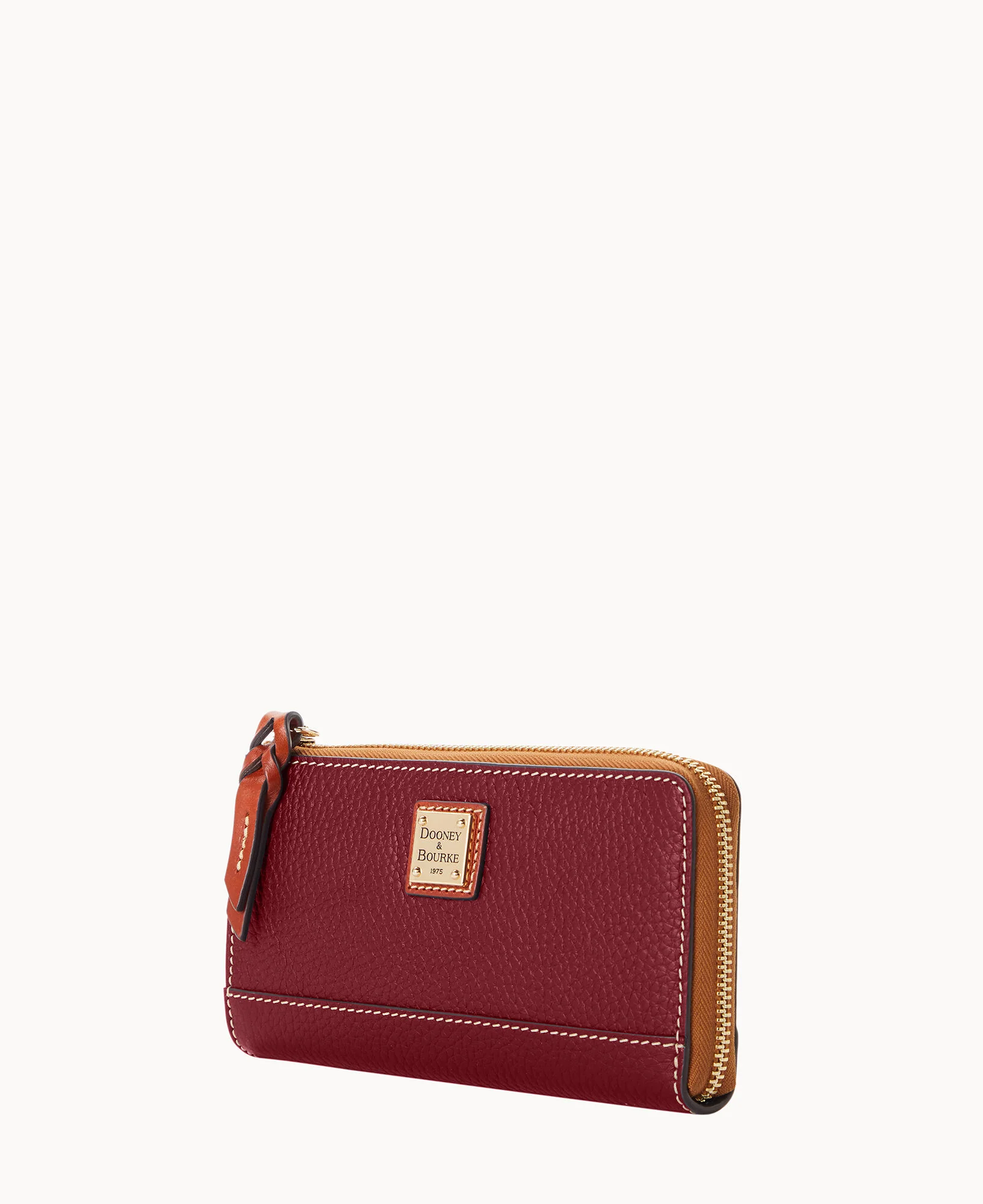 Pebble Grain Folded Zip Wristlet - Image 8