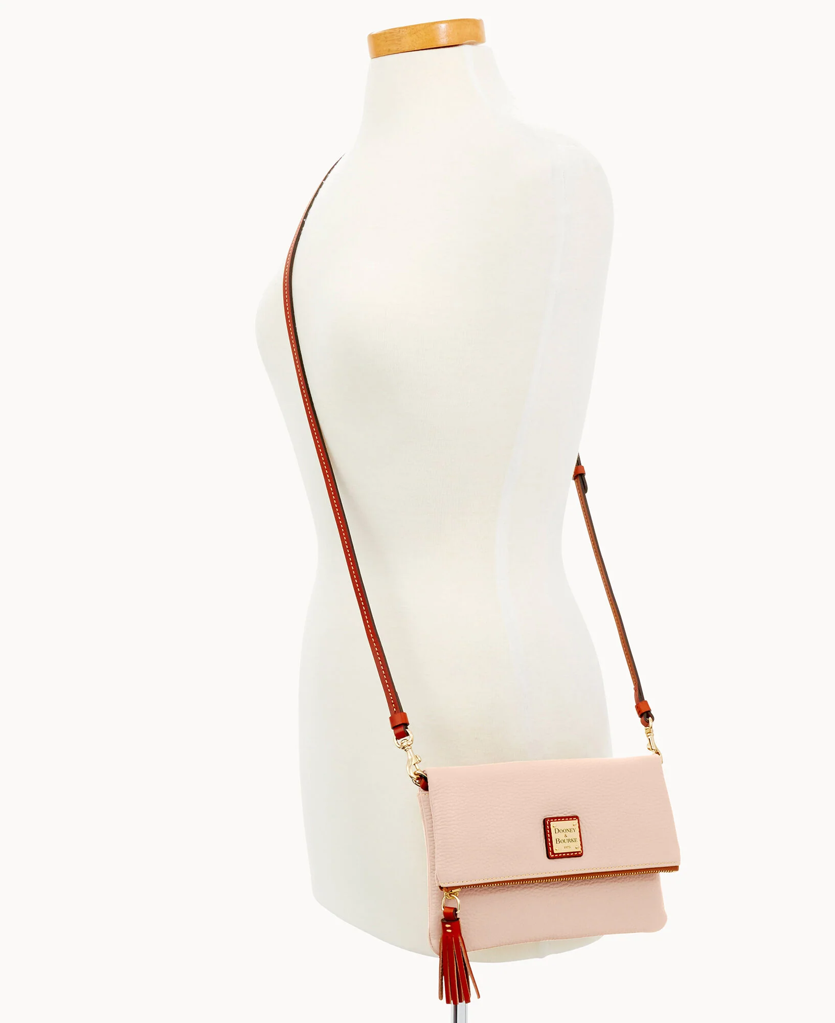 Pebble Grain Foldover Zip Crossbody - Image 105