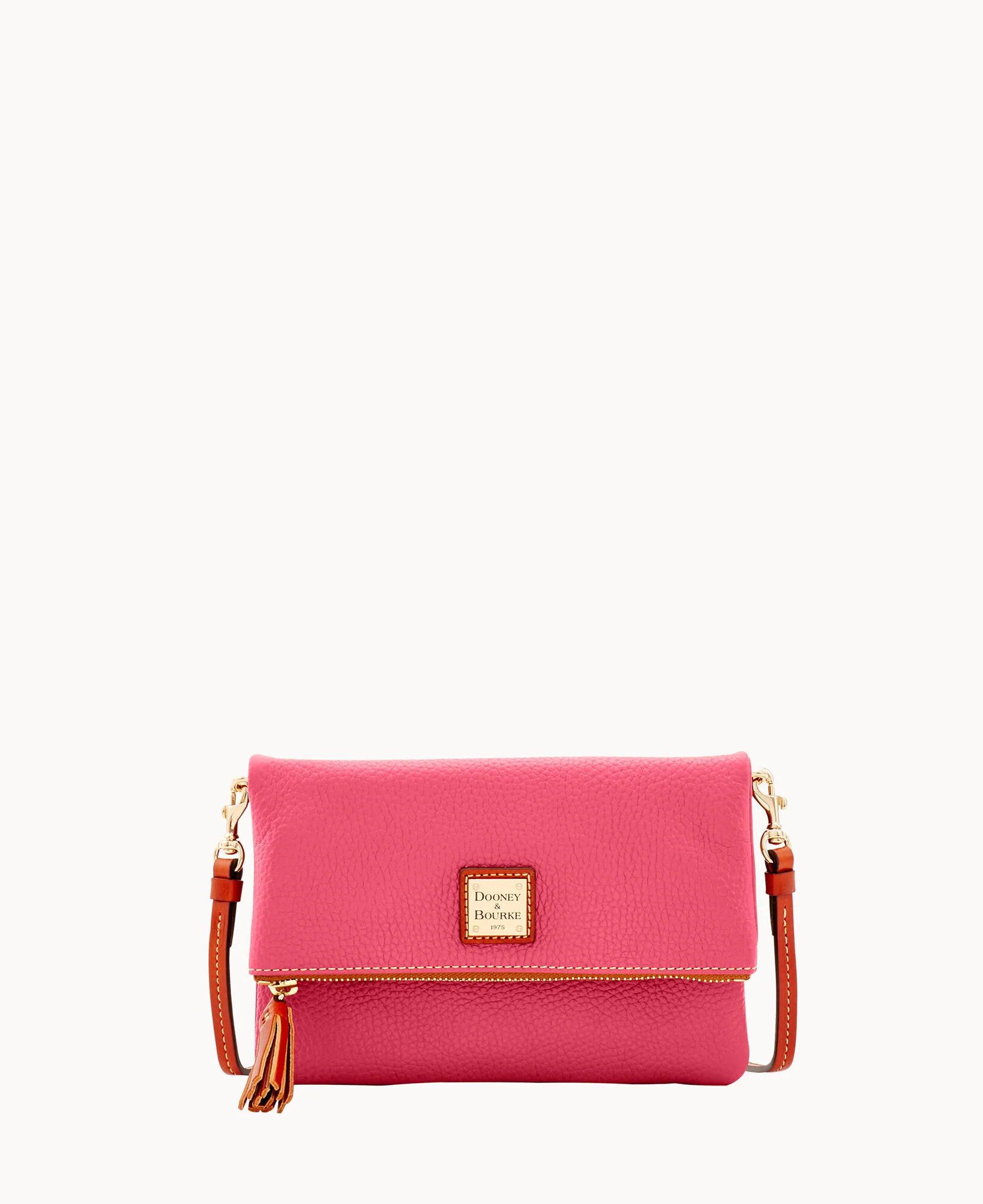 Pebble Grain Foldover Zip Crossbody - Image 106