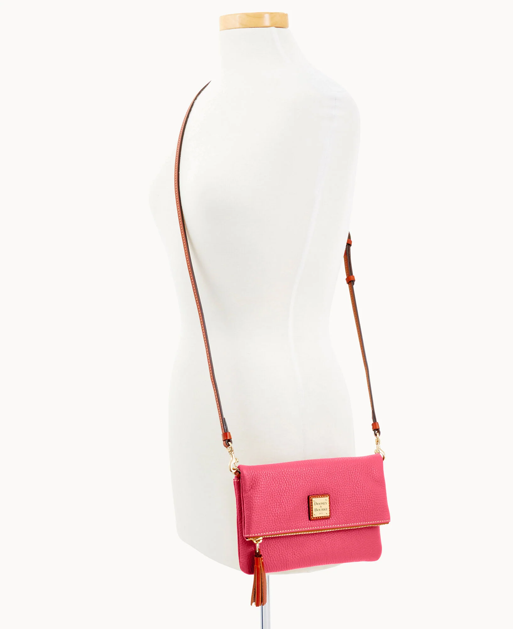 Pebble Grain Foldover Zip Crossbody - Image 110
