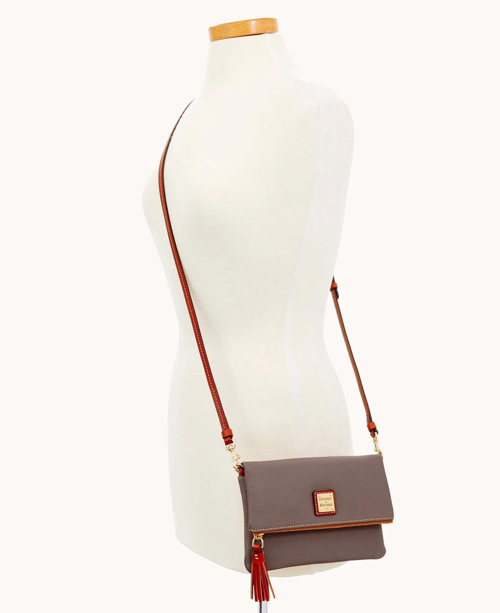 Pebble Grain Foldover Zip Crossbody - Image 90