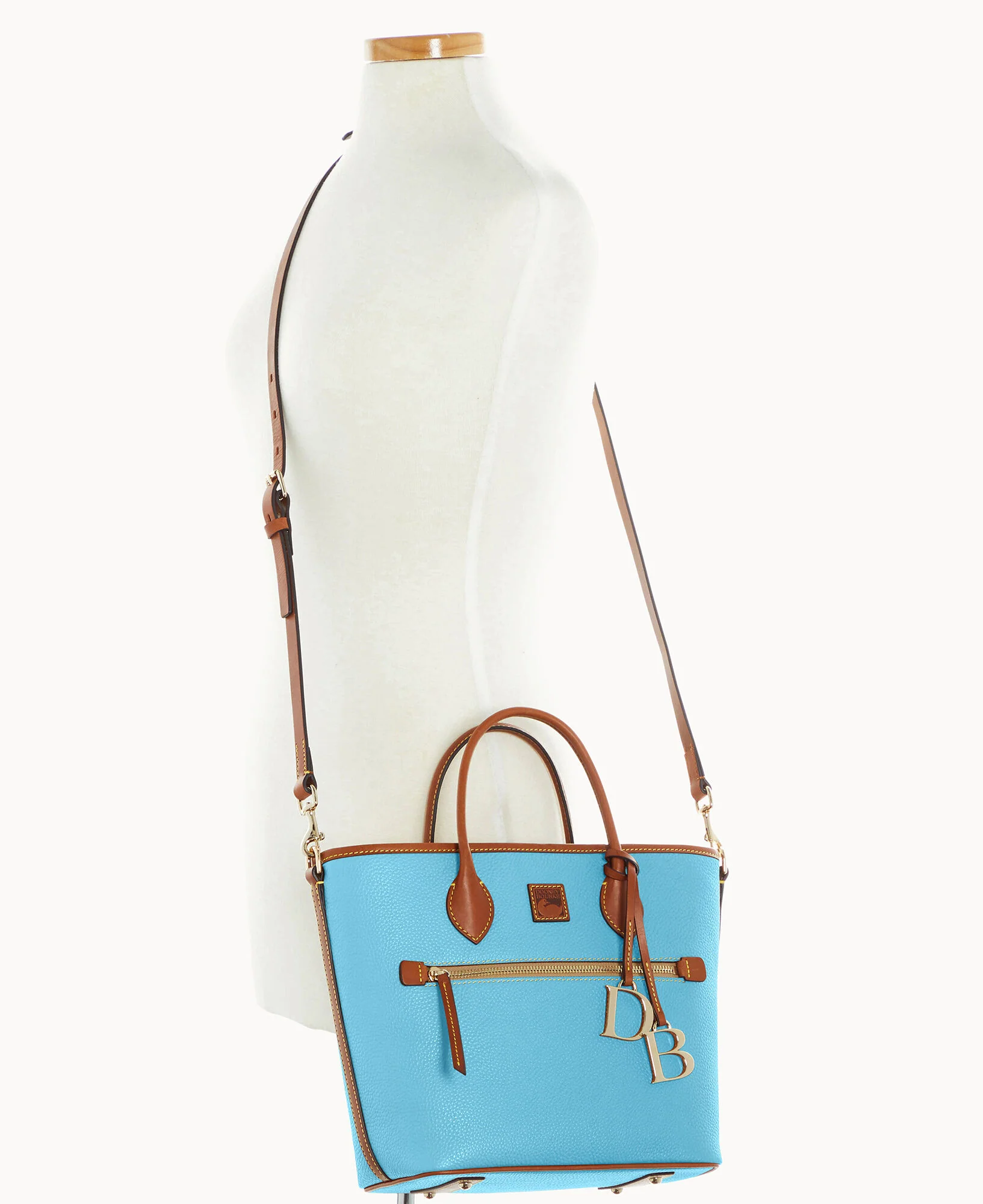 Pebble Grain Handle Tote - Image 14