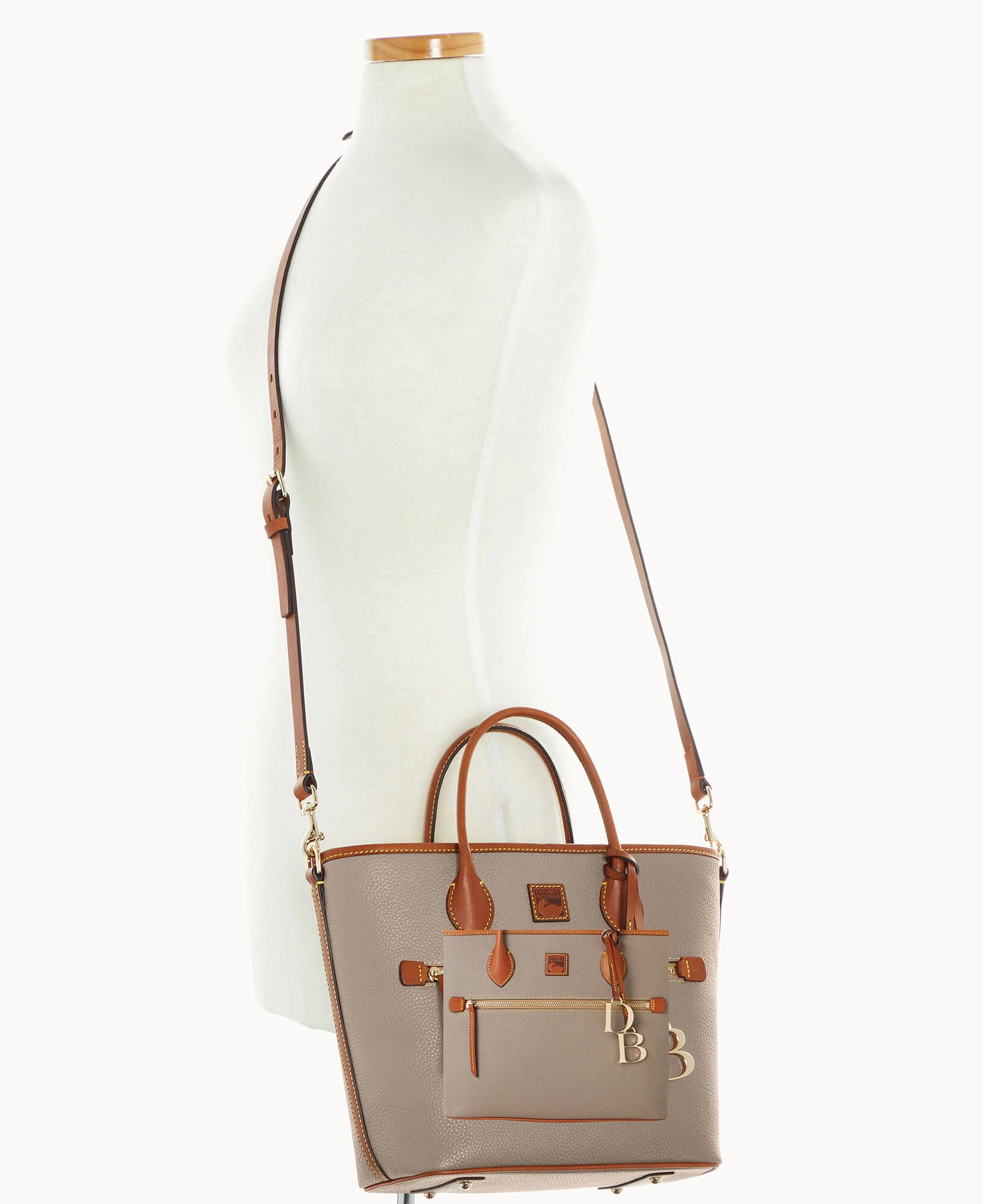 Pebble Grain Handle Tote - Image 24