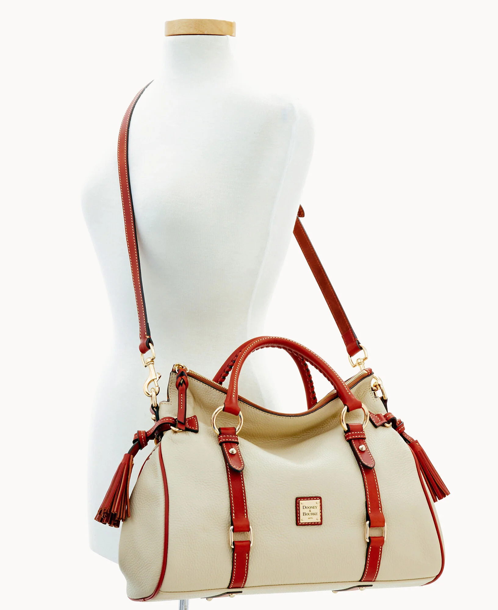 Pebble Grain Large Satchel - Image 21