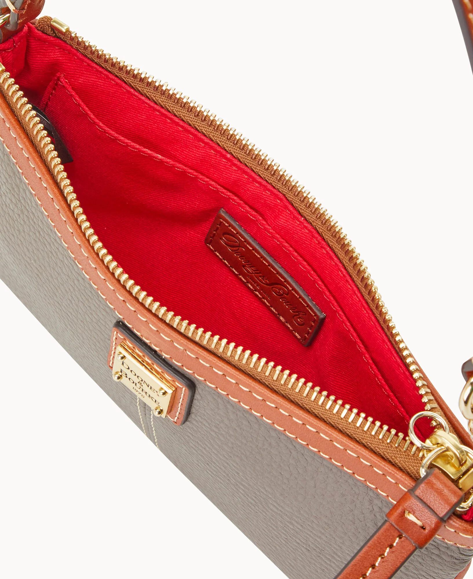 Pebble Grain Large Slim Wristlet - Image 36
