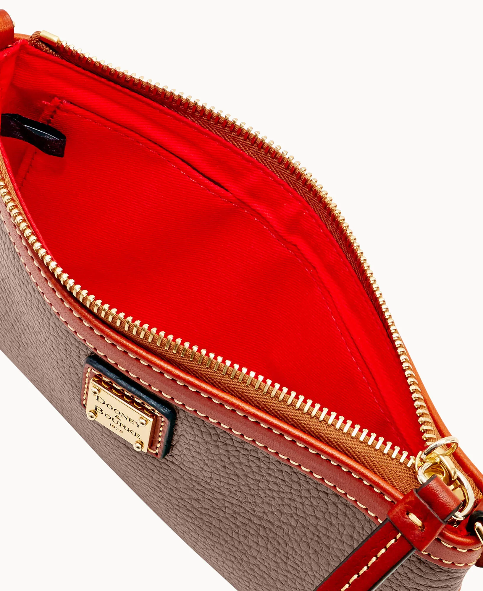 Pebble Grain Large Slim Wristlet - Image 23
