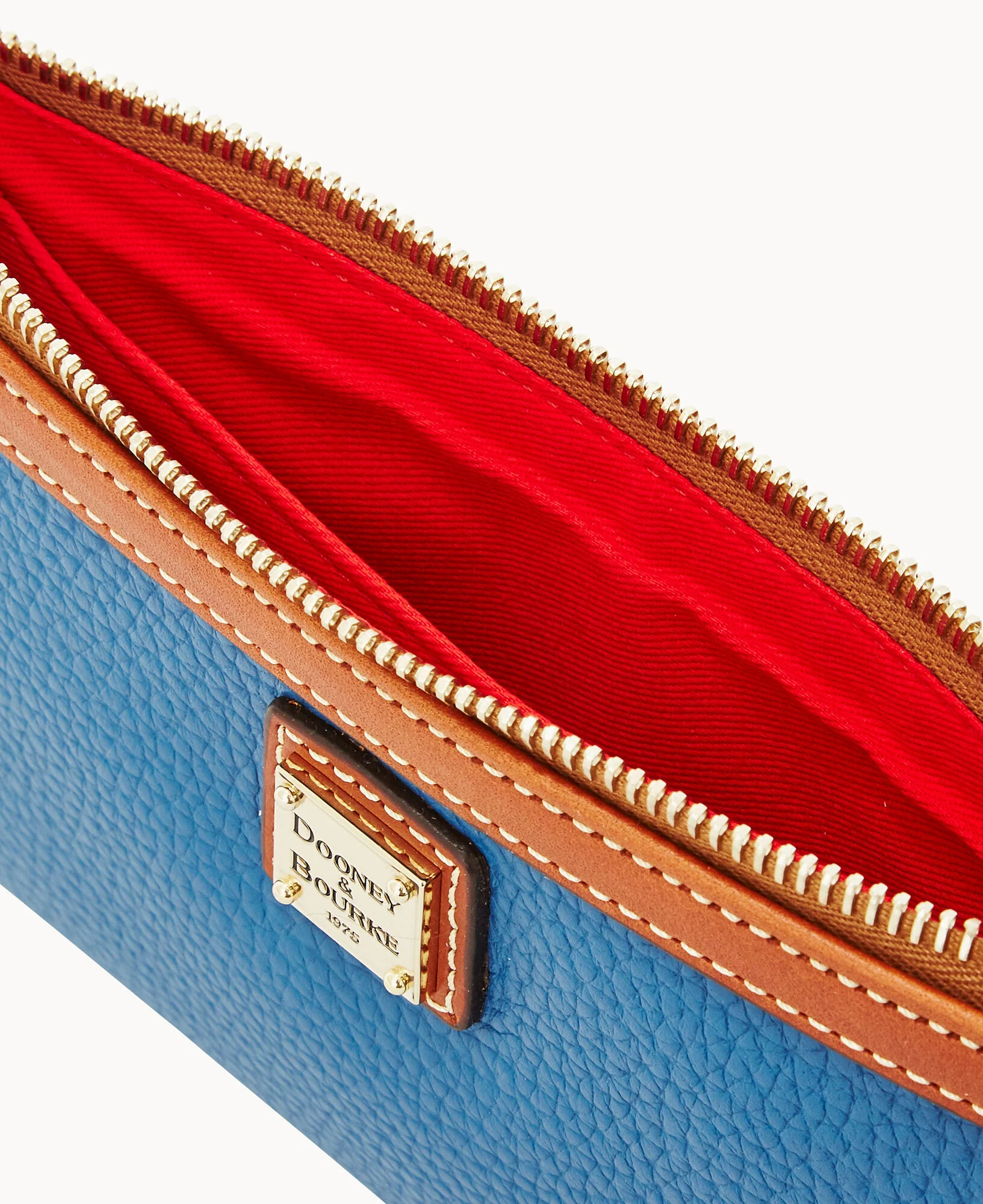 Pebble Grain Large Slim Wristlet - Image 32
