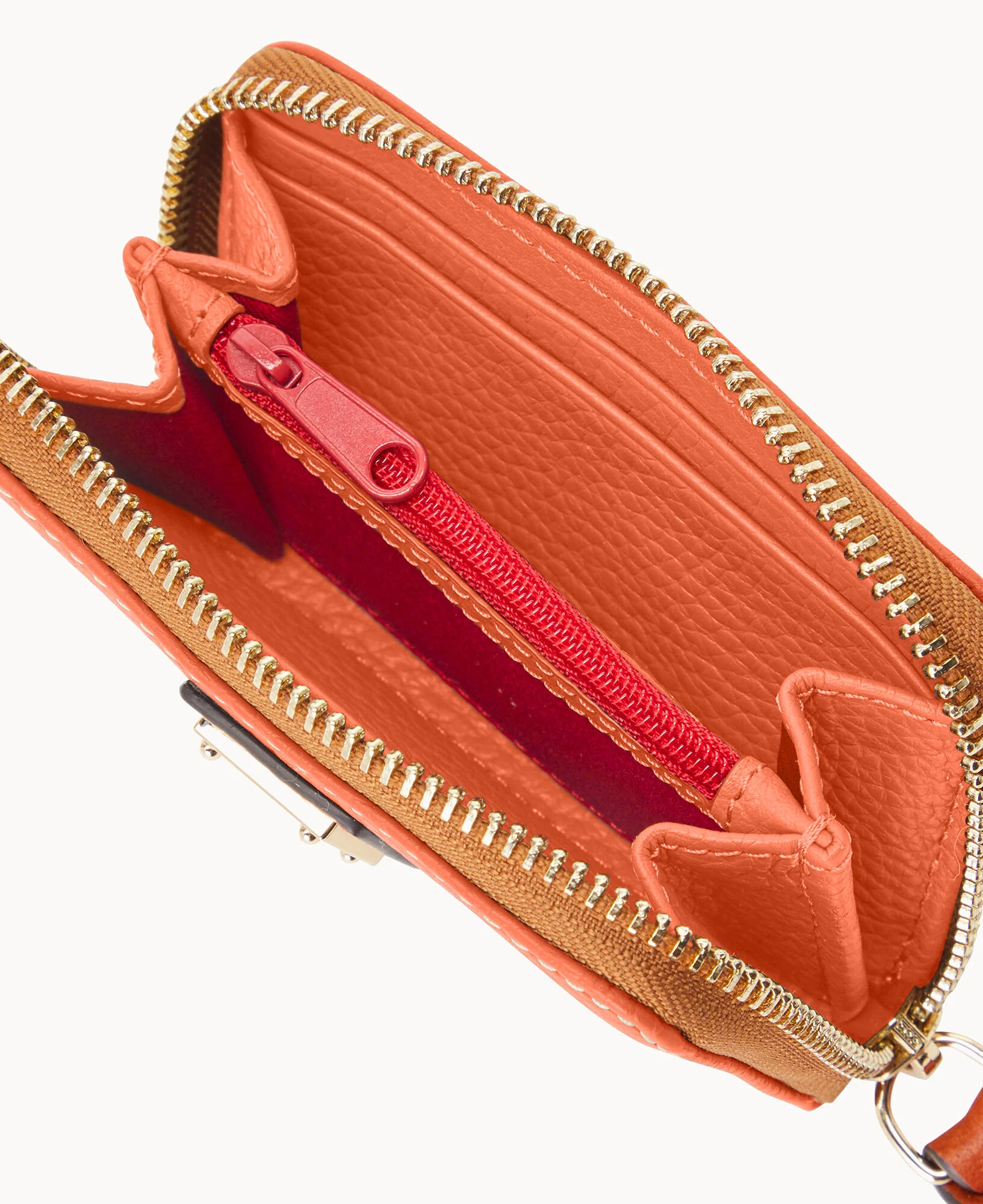 Pebble Grain Large Zip Around Credit Card Case - Image 33
