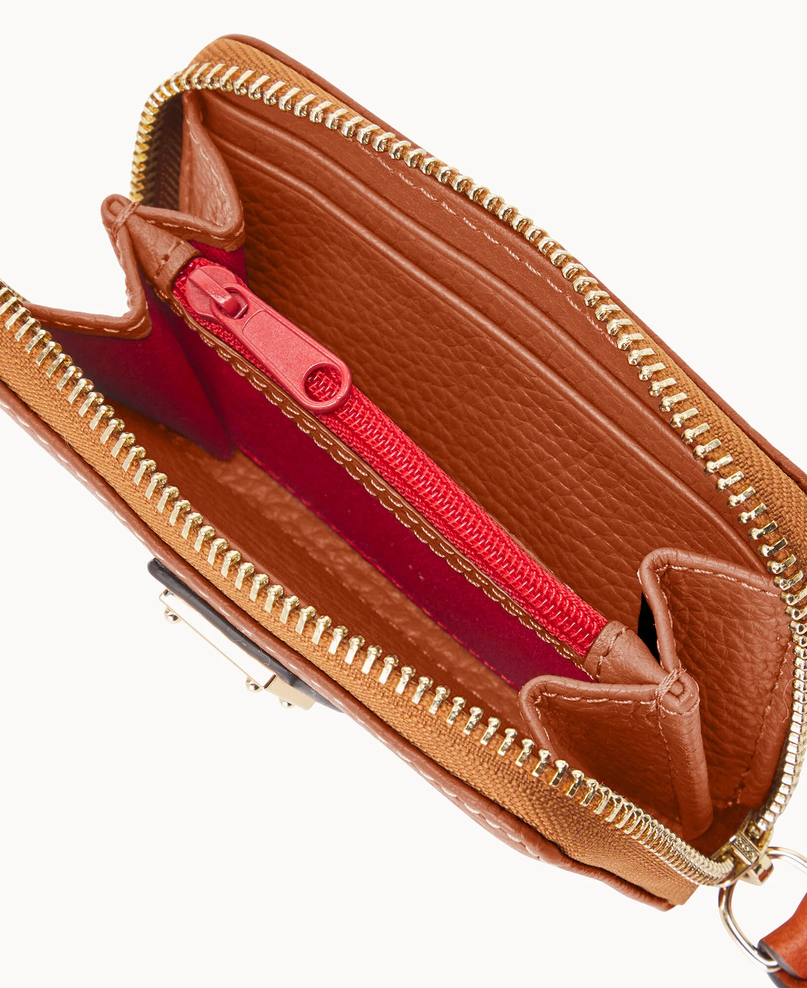 Pebble Grain Large Zip Around Credit Card Case - Image 36