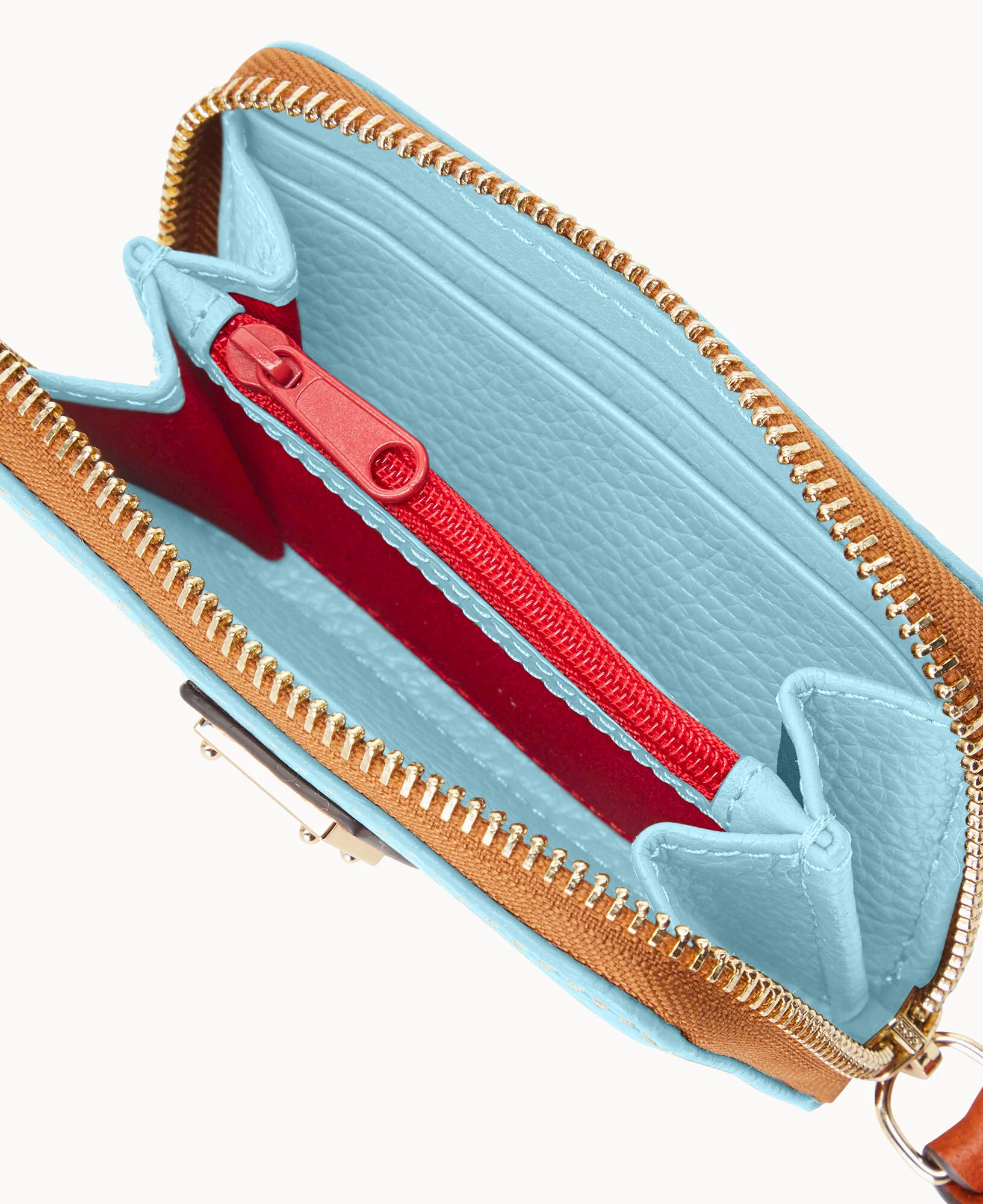 Pebble Grain Large Zip Around Credit Card Case - Image 48