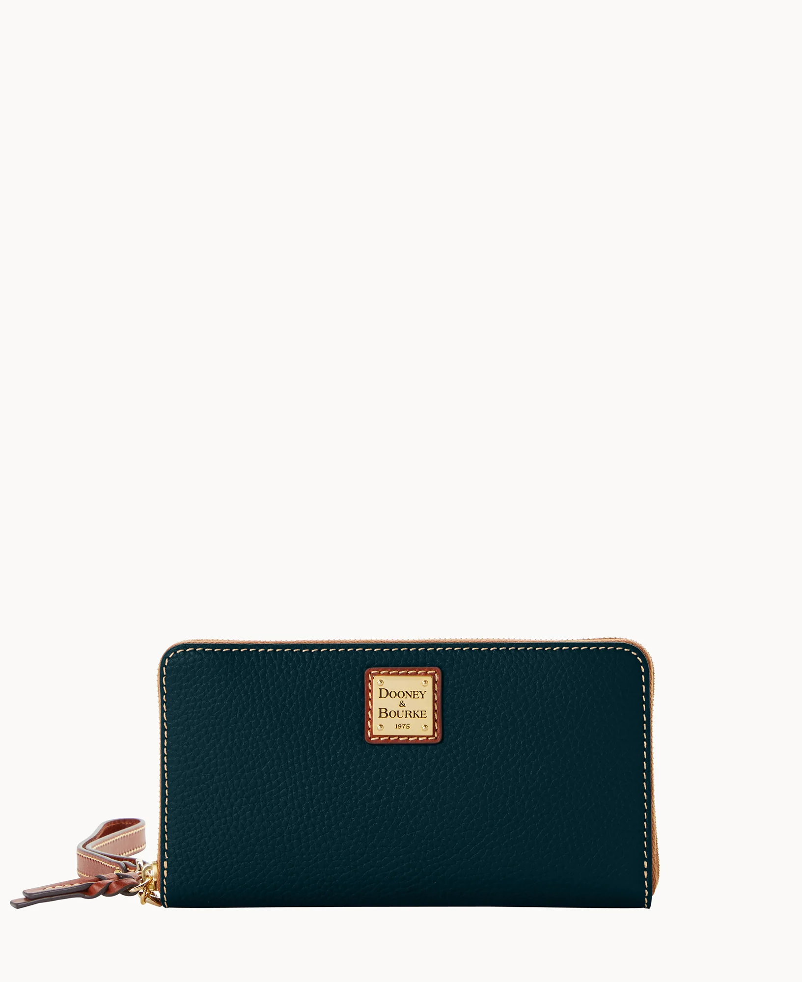 Pebble Grain Large Zip Around Wristlet Crossbody - Image 11