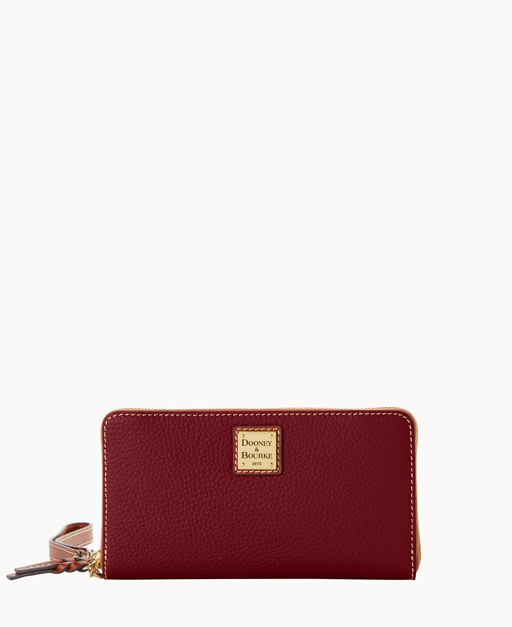 Pebble Grain Large Zip Around Wristlet Crossbody - Image 20