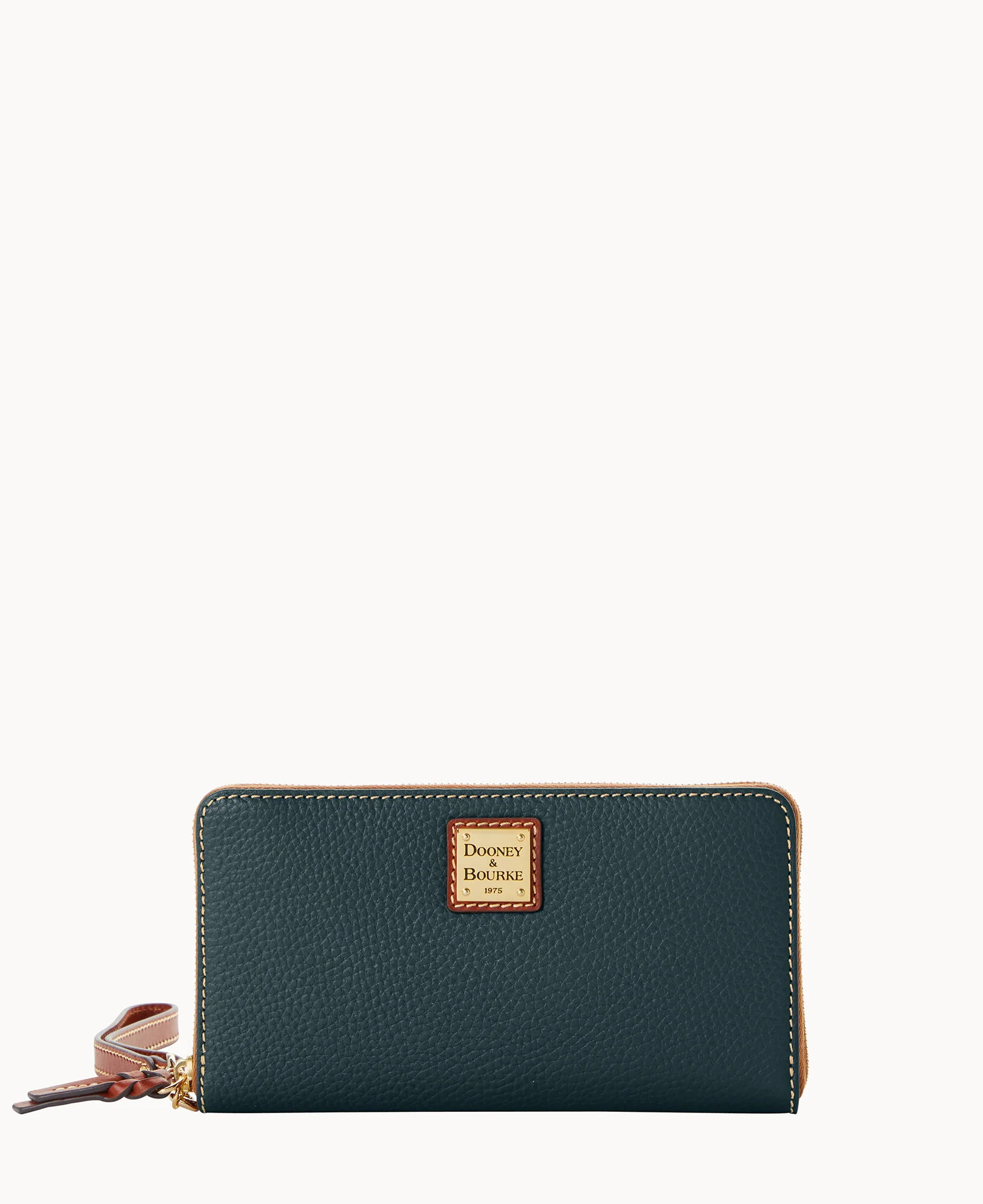 Pebble Grain Large Zip Around Wristlet Crossbody - Image 34