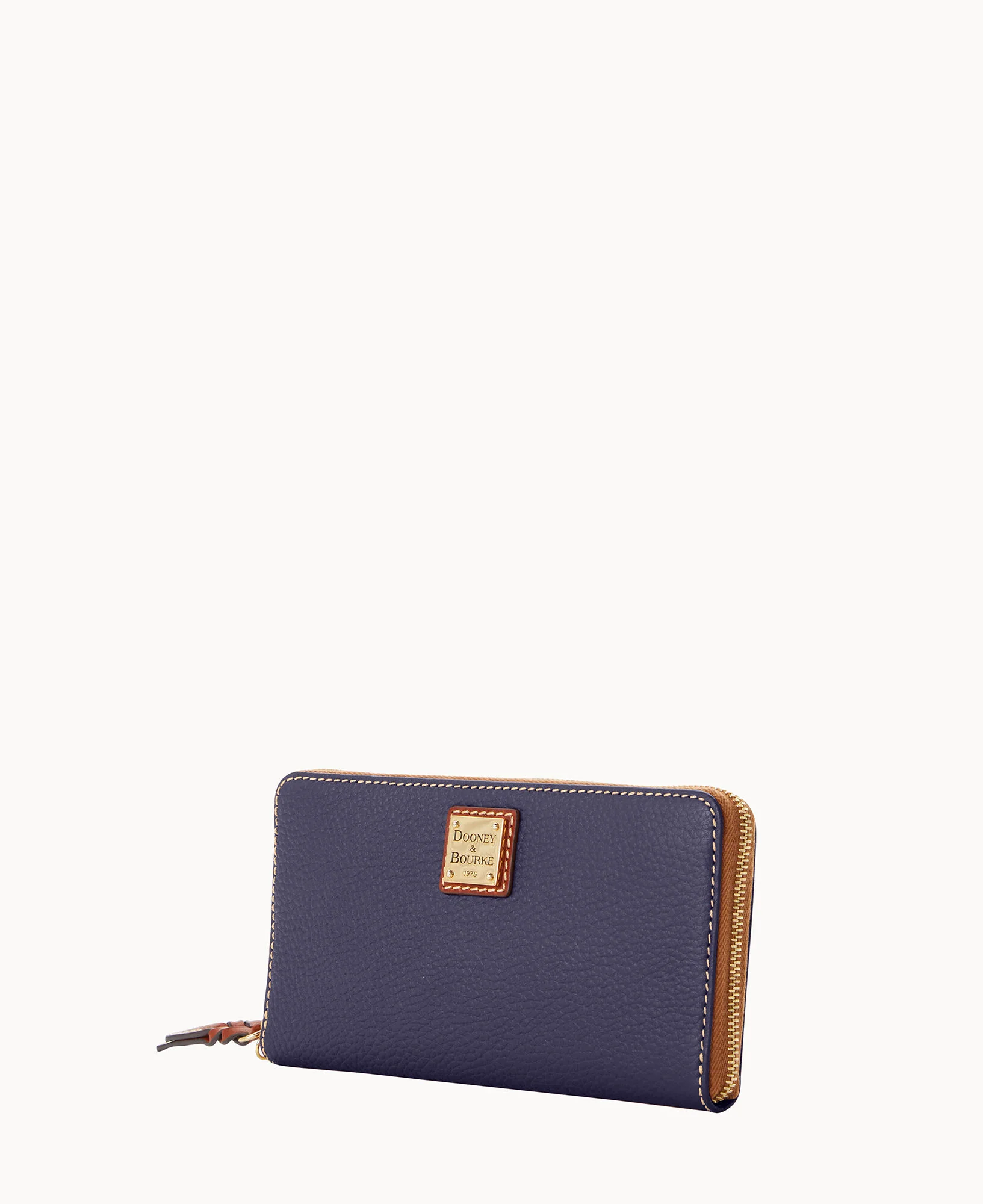 Pebble Grain Large Zip Around Wristlet Crossbody - Image 45
