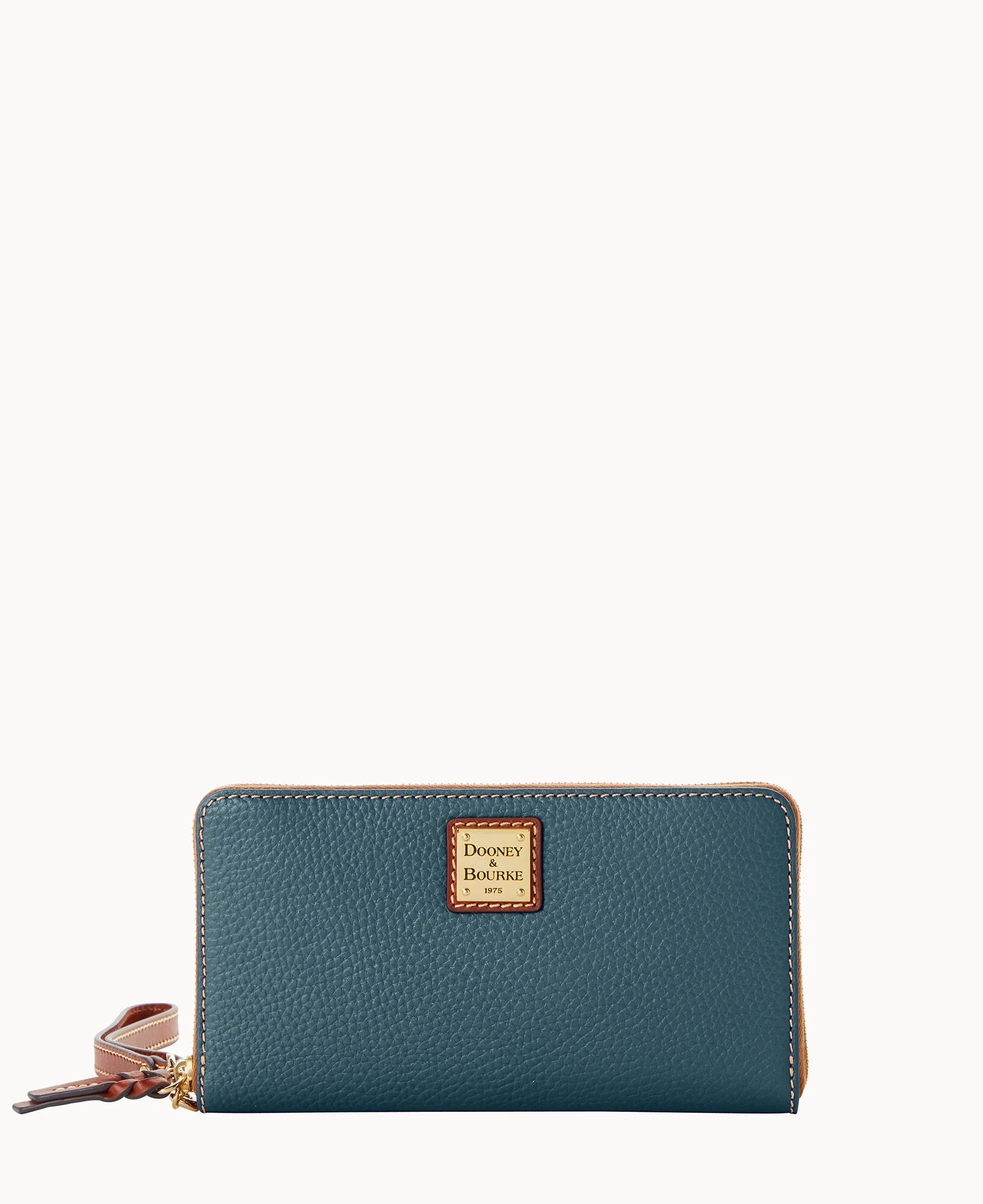 Pebble Grain Large Zip Around Wristlet Crossbody - Image 54
