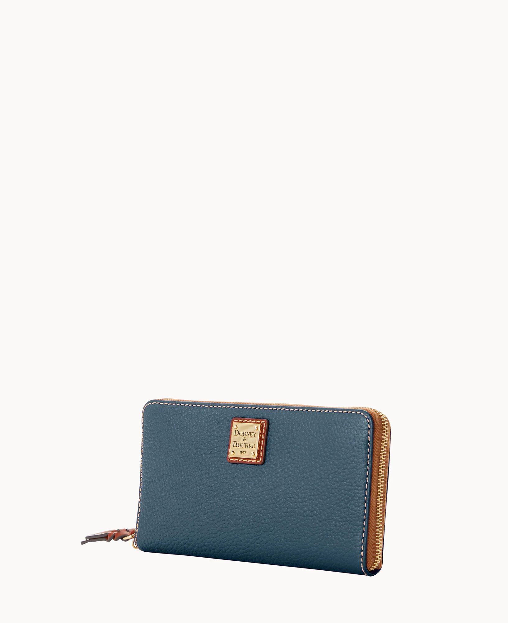 Pebble Grain Large Zip Around Wristlet Crossbody - Image 55