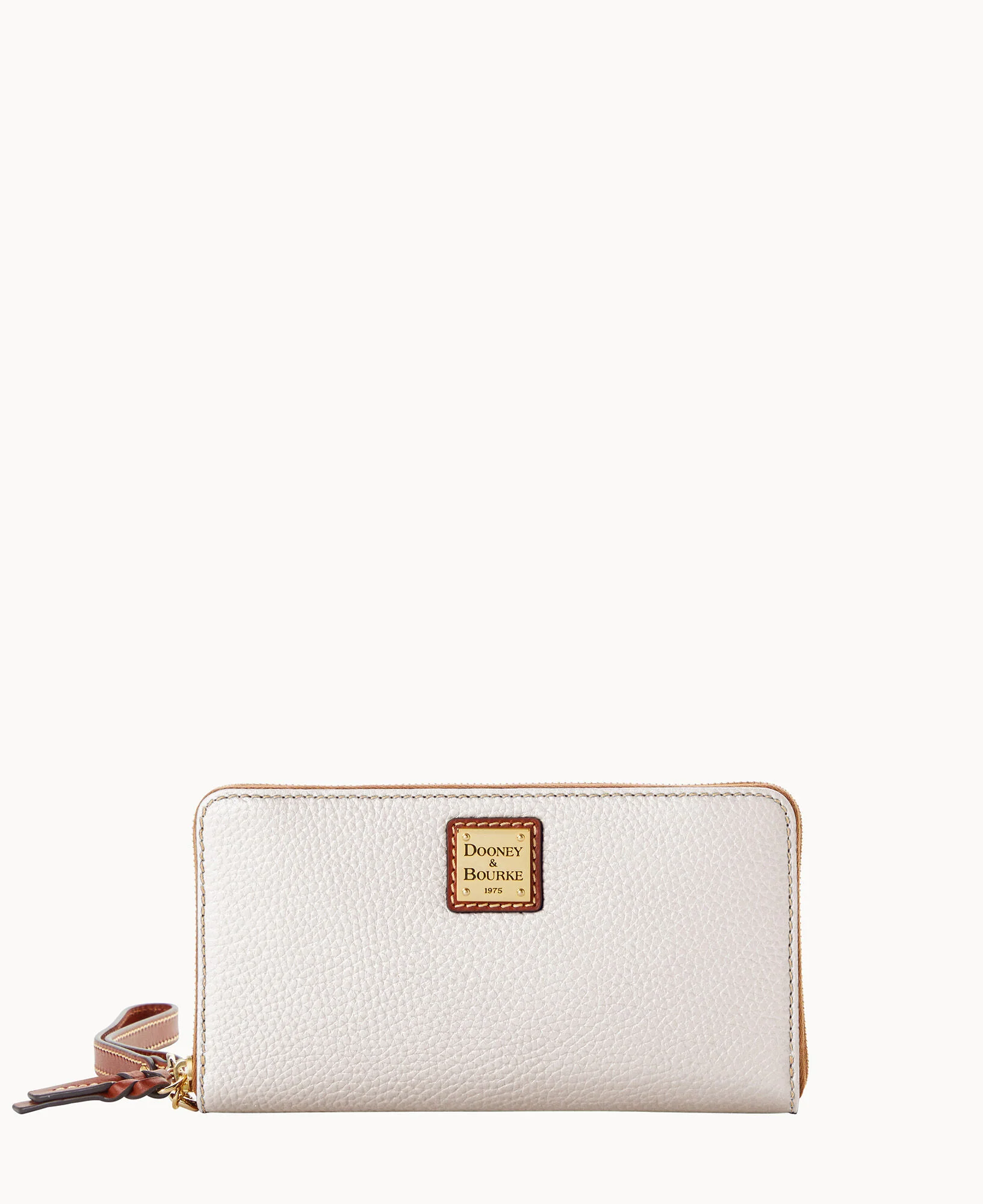 Pebble Grain Large Zip Around Wristlet Crossbody - Image 63
