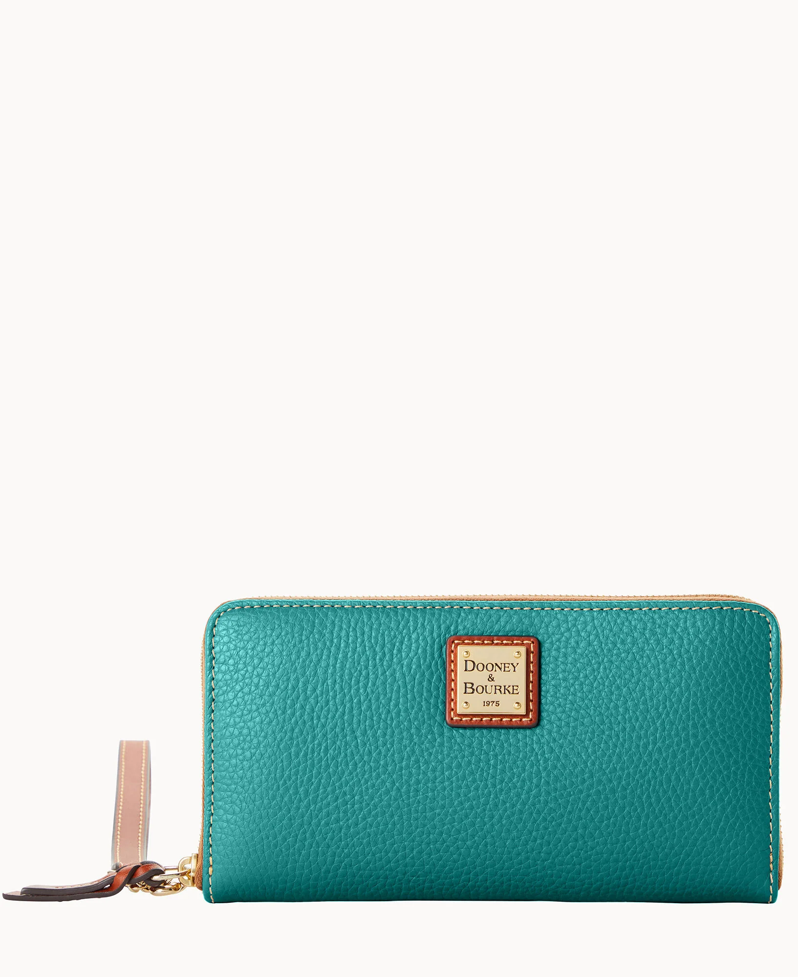 Pebble Grain Large Zip Around Wristlet - Image 10