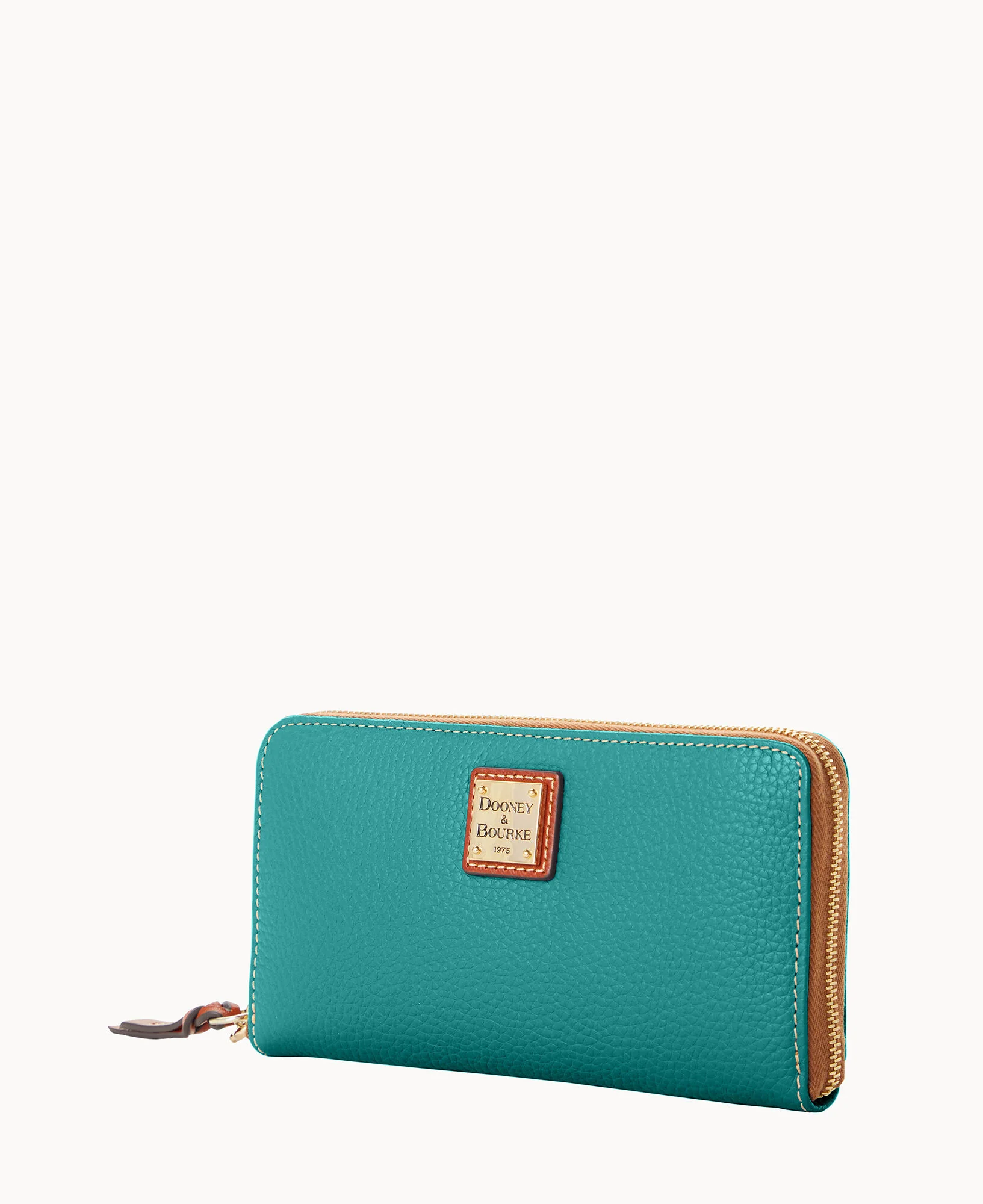 Pebble Grain Large Zip Around Wristlet - Image 11