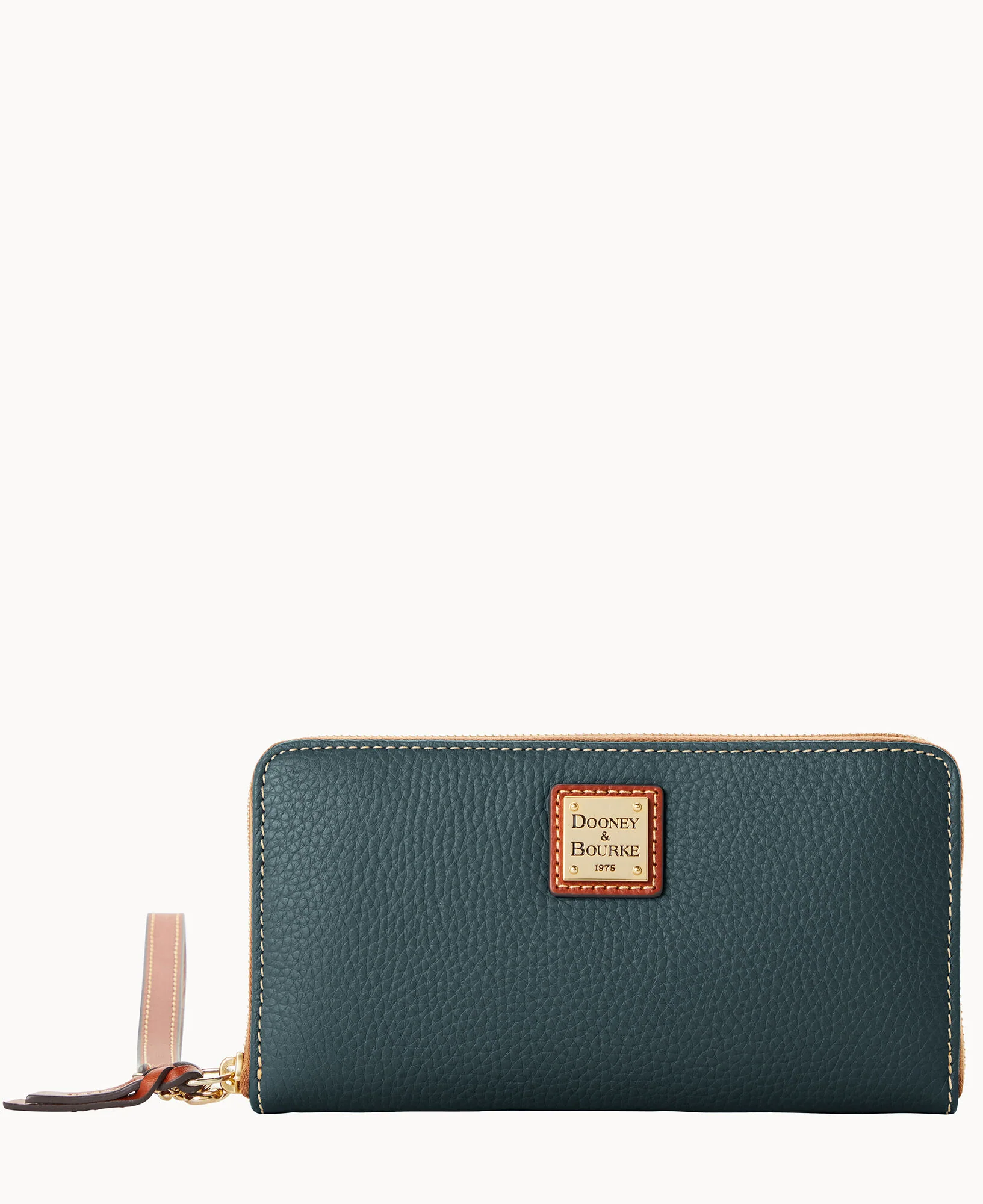 Pebble Grain Large Zip Around Wristlet - Image 28