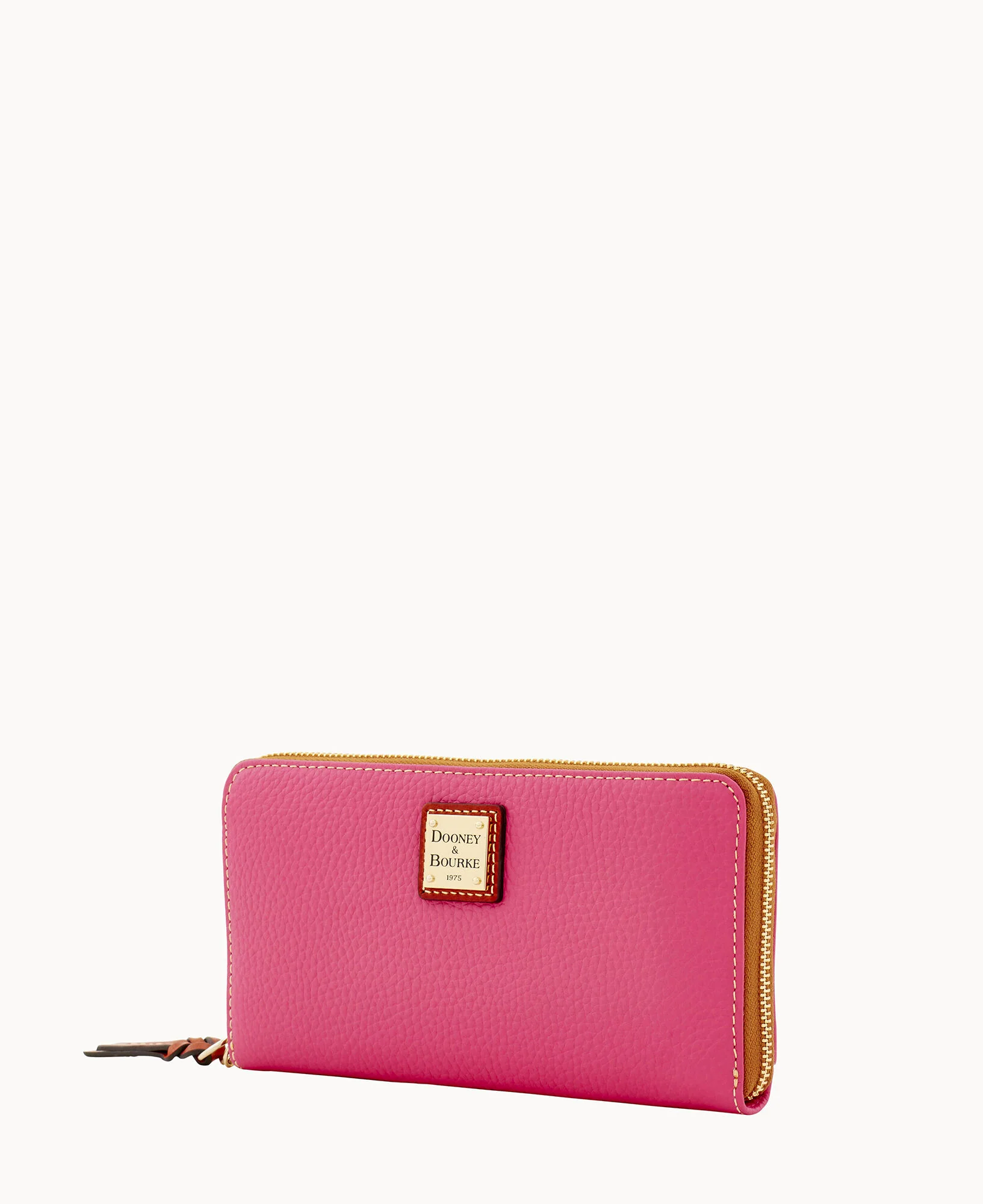 Pebble Grain Large Zip Around Wristlet - Image 44