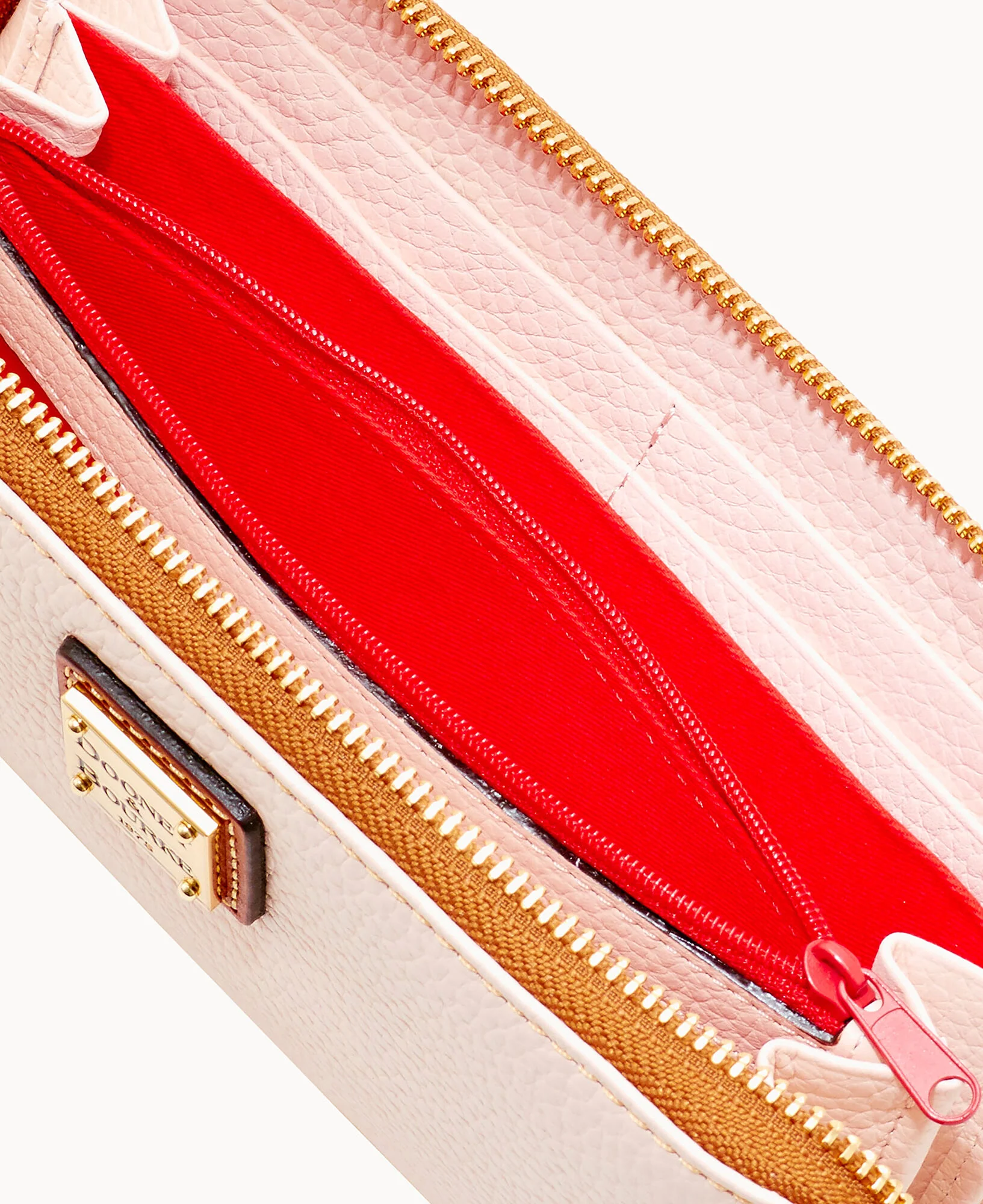 Pebble Grain Large Zip Around Wristlet - Image 66