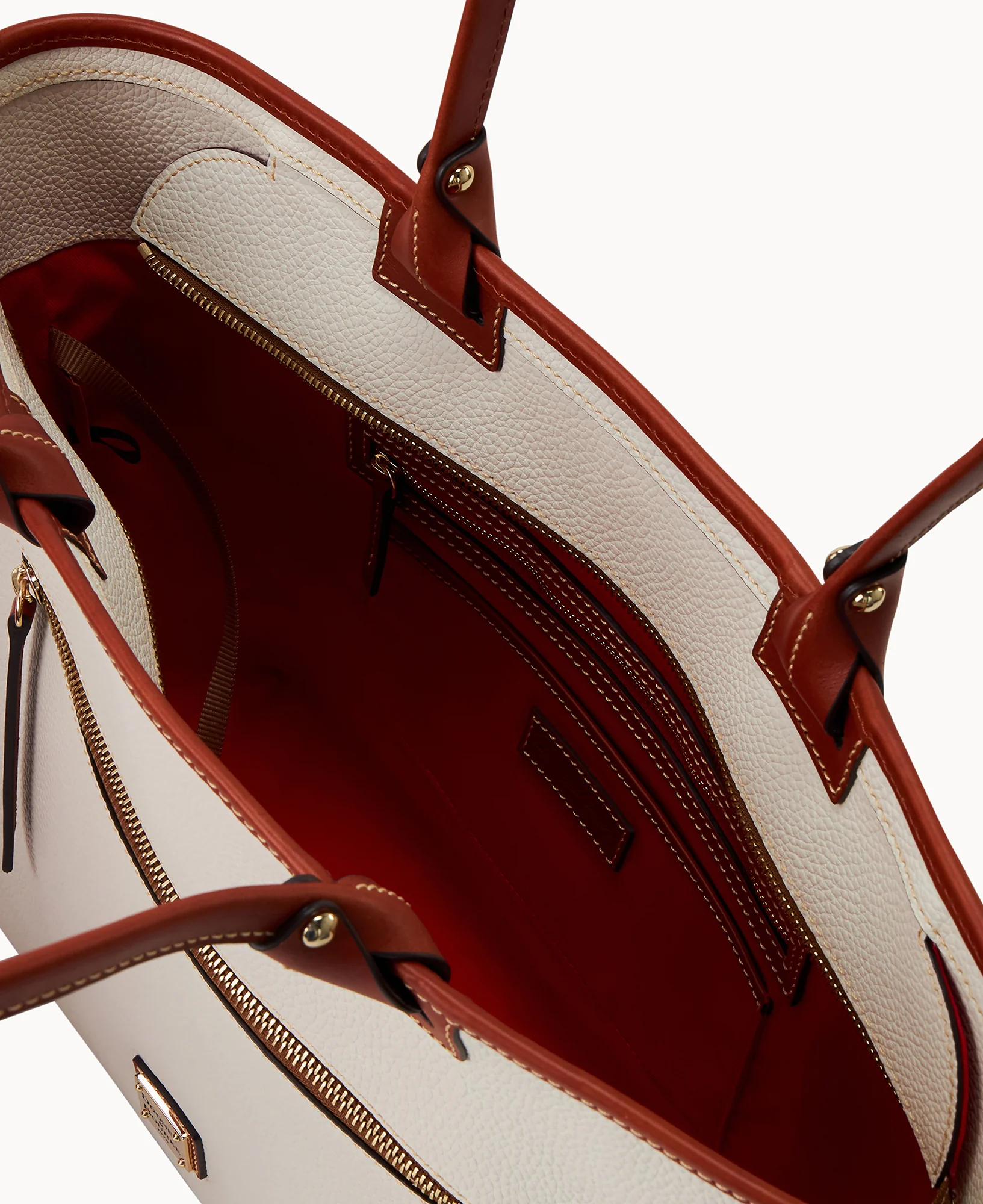 Pebble Grain Large Zip Tote - Image 47