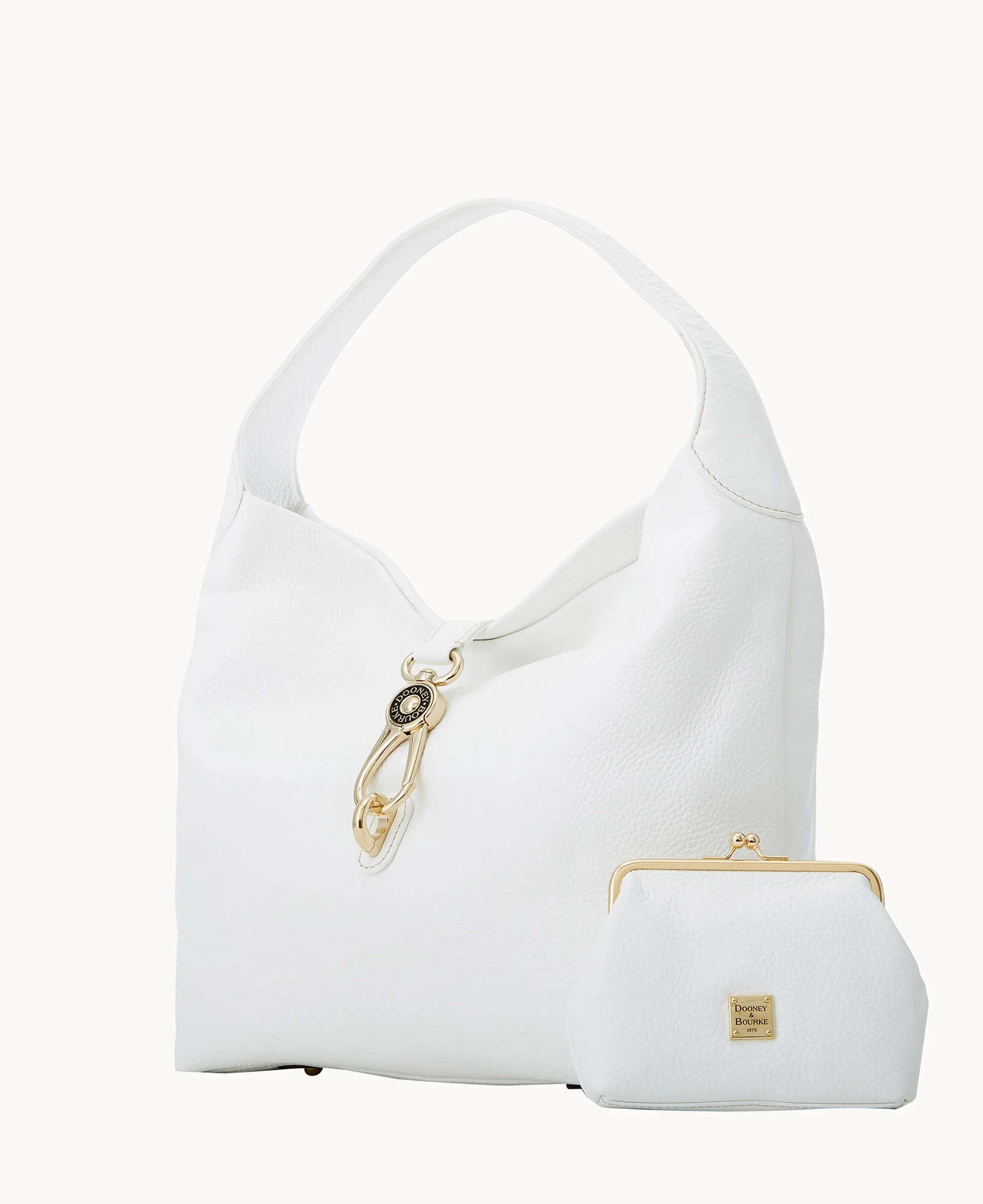 Pebble Grain Logo Lock Shoulder Bag - Image 2