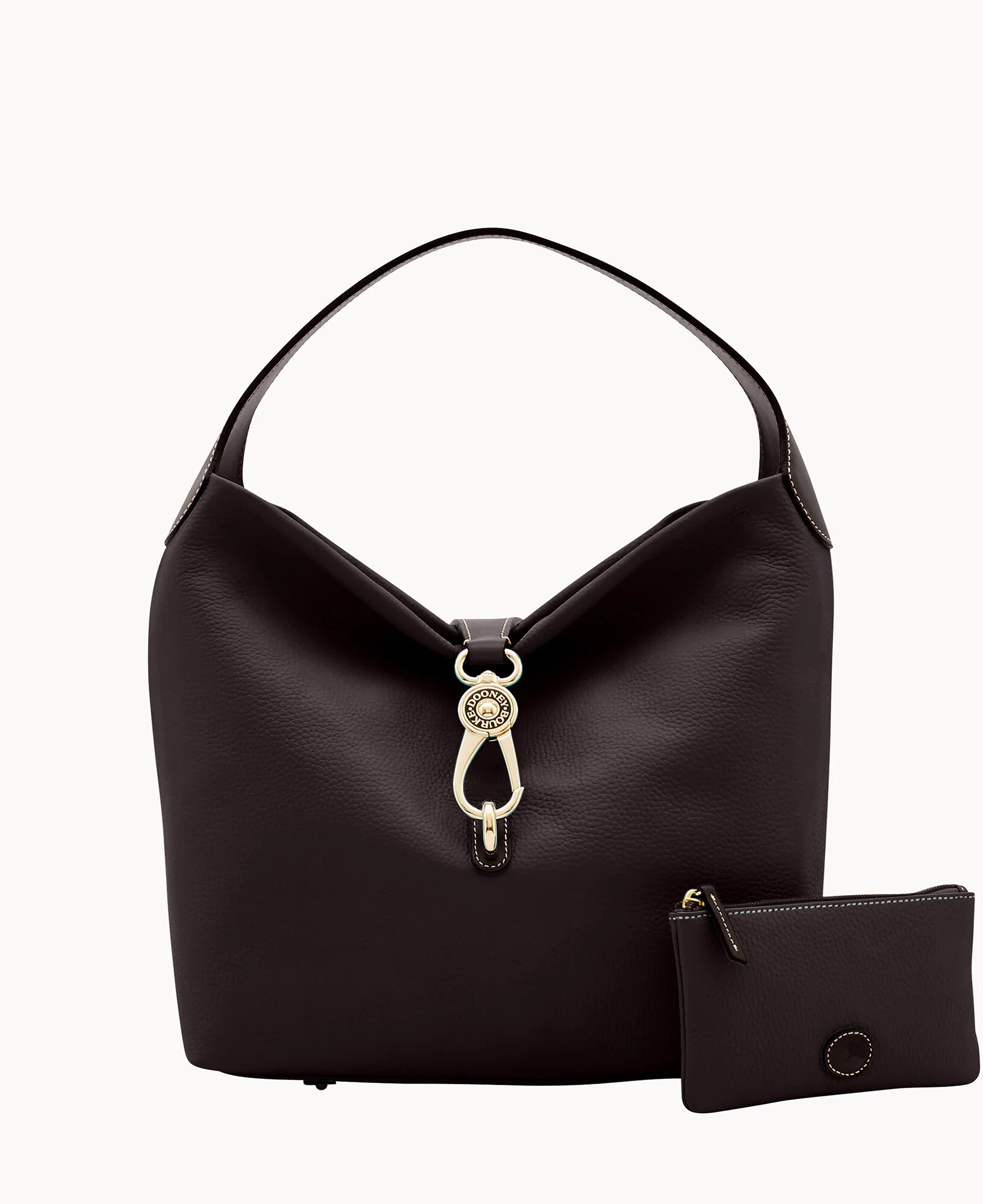 Pebble Grain Logo Lock Shoulder Bag - Image 33