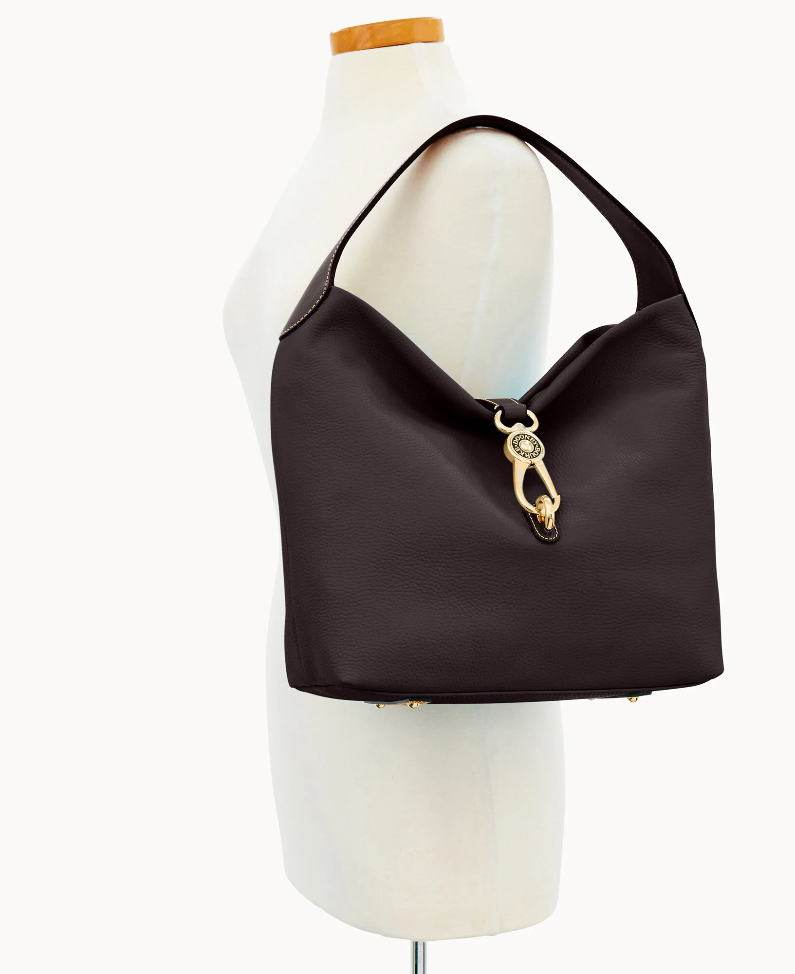 Pebble Grain Logo Lock Shoulder Bag - Image 36