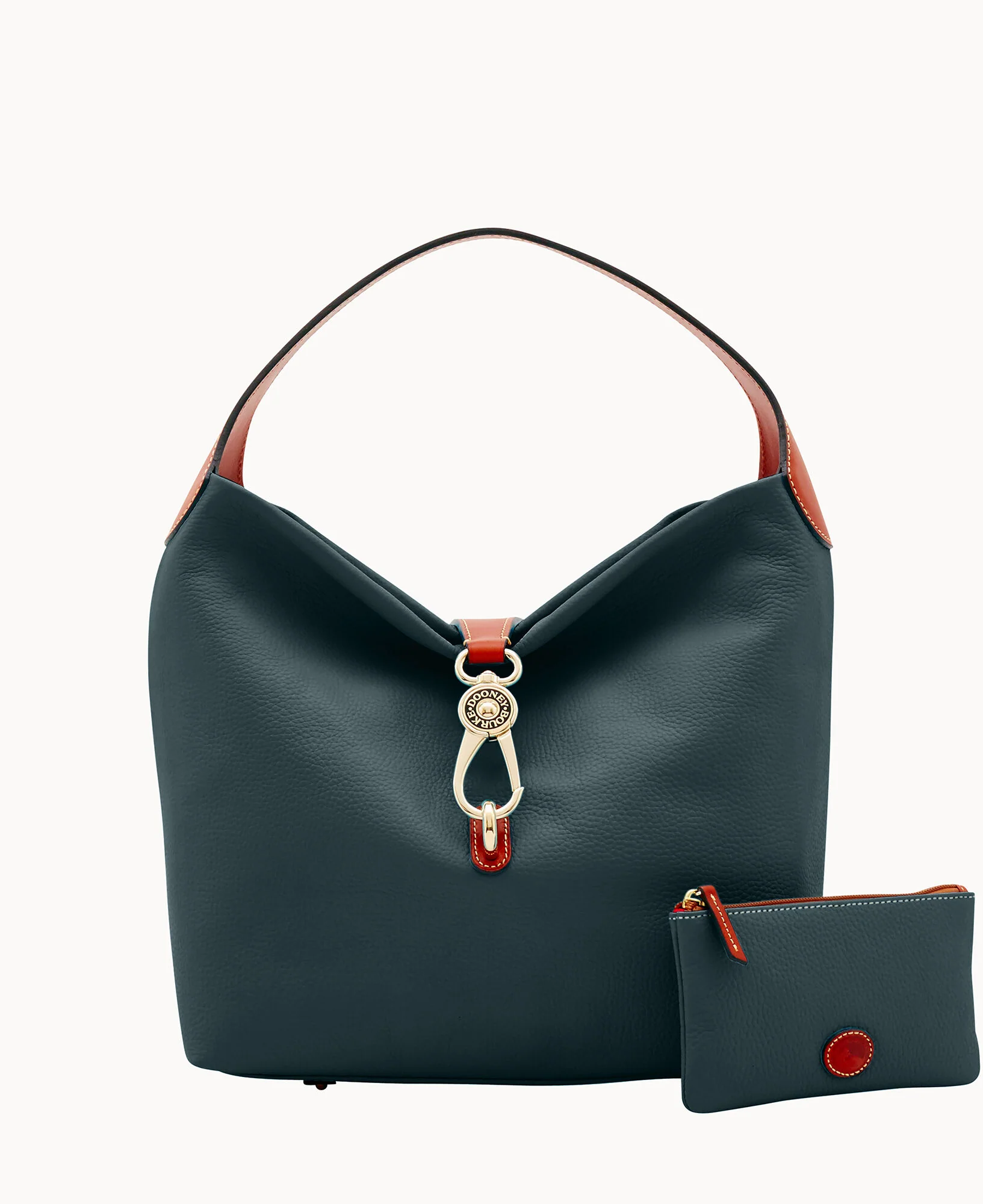 Pebble Grain Logo Lock Shoulder Bag - Image 37