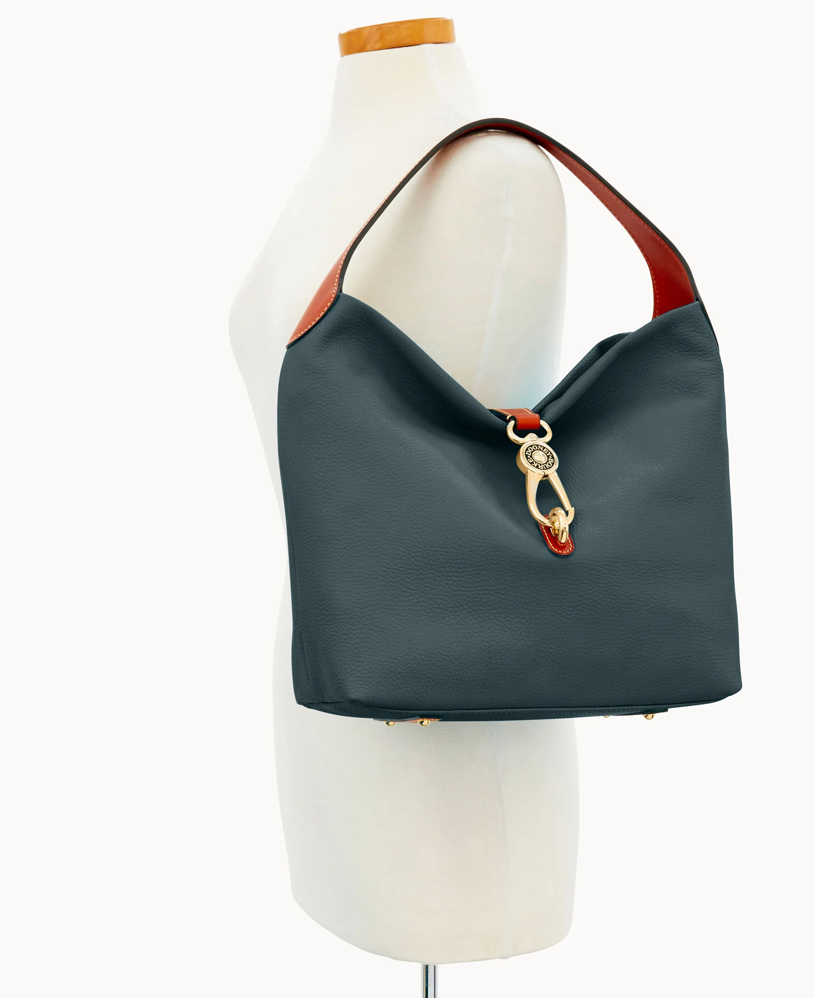 Pebble Grain Logo Lock Shoulder Bag - Image 40