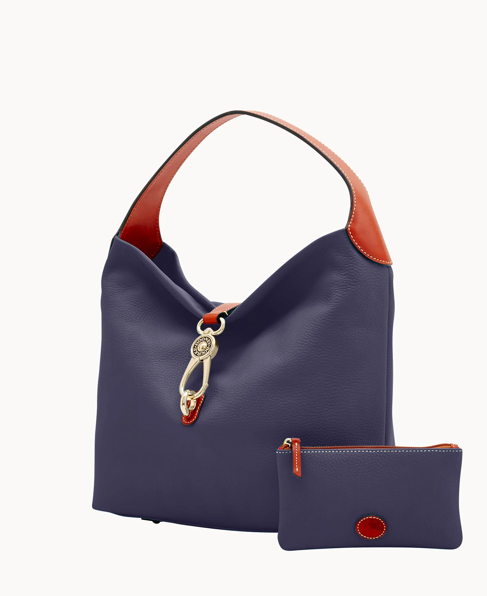 Pebble Grain Logo Lock Shoulder Bag - Image 42