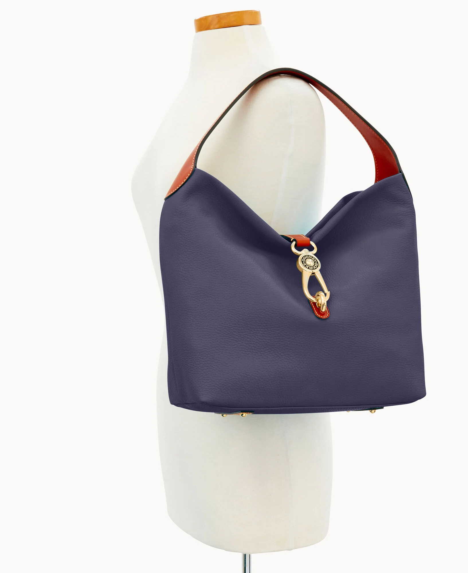 Pebble Grain Logo Lock Shoulder Bag - Image 44