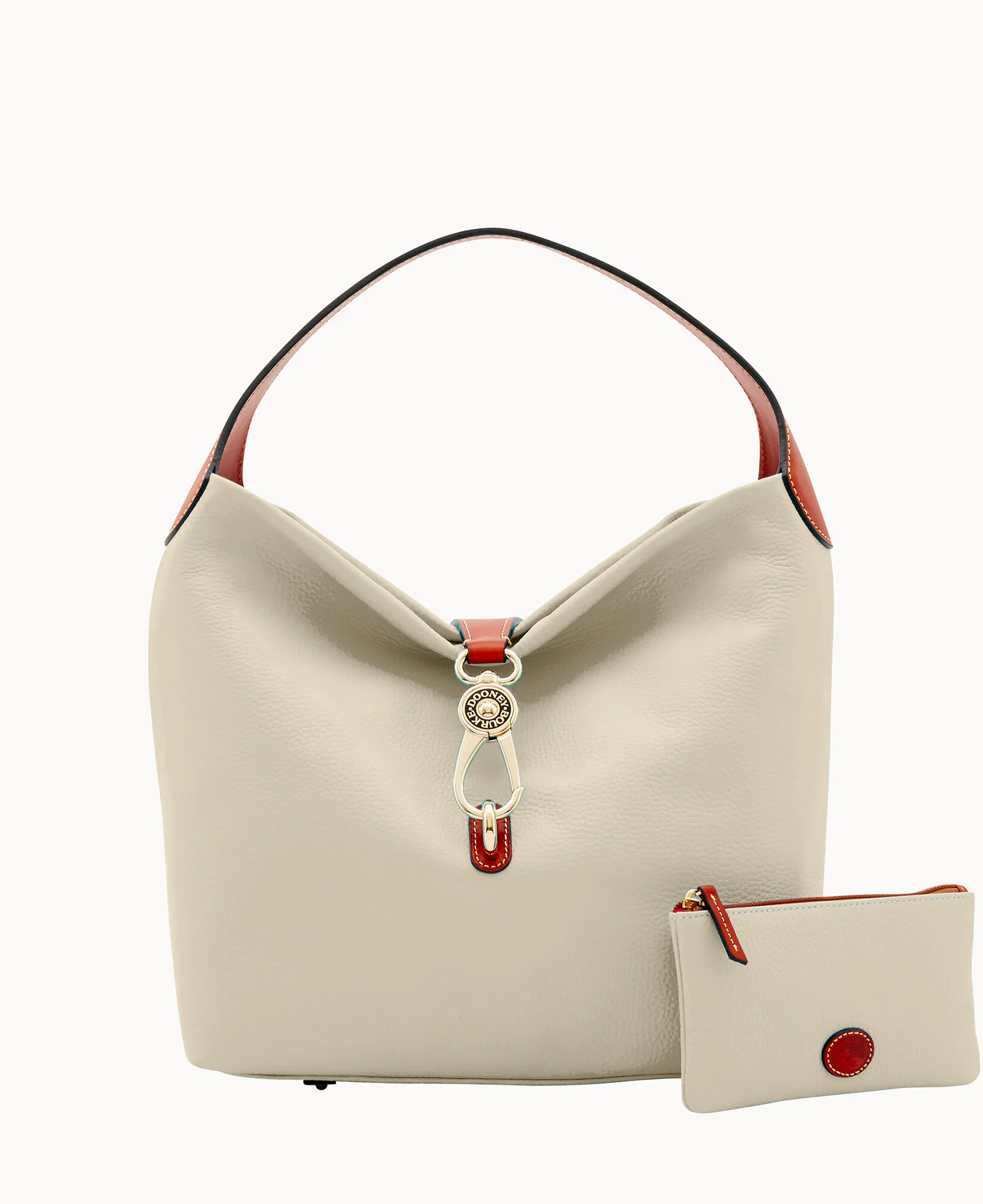 Pebble Grain Logo Lock Shoulder Bag - Image 45