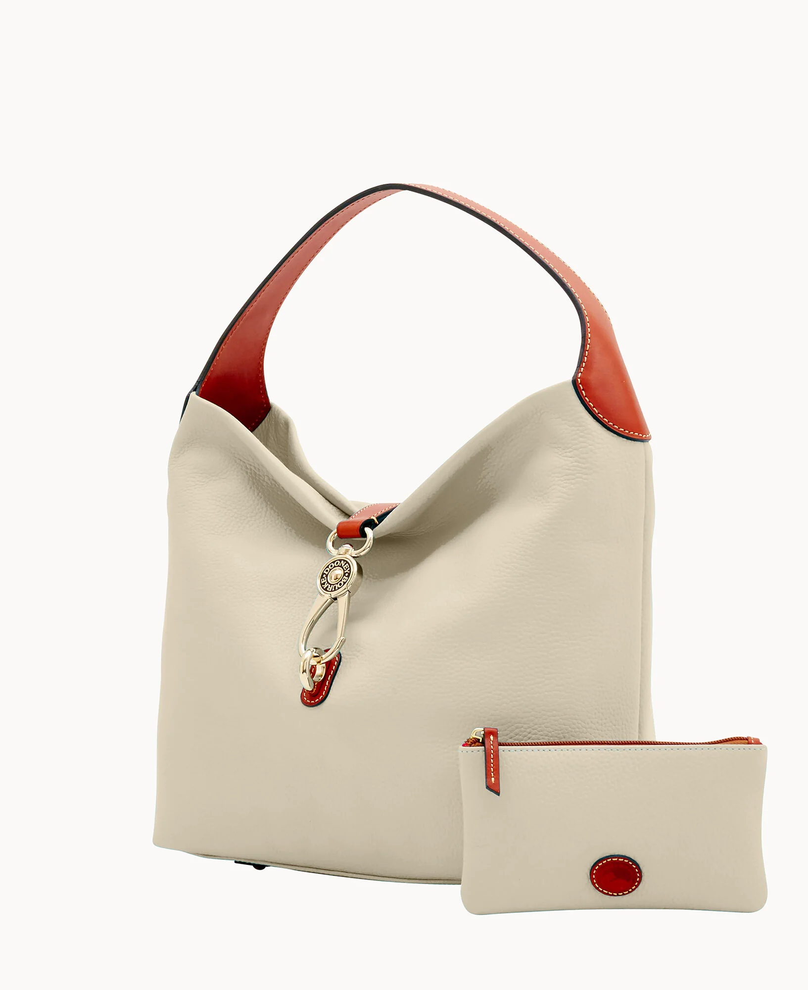 Pebble Grain Logo Lock Shoulder Bag - Image 46