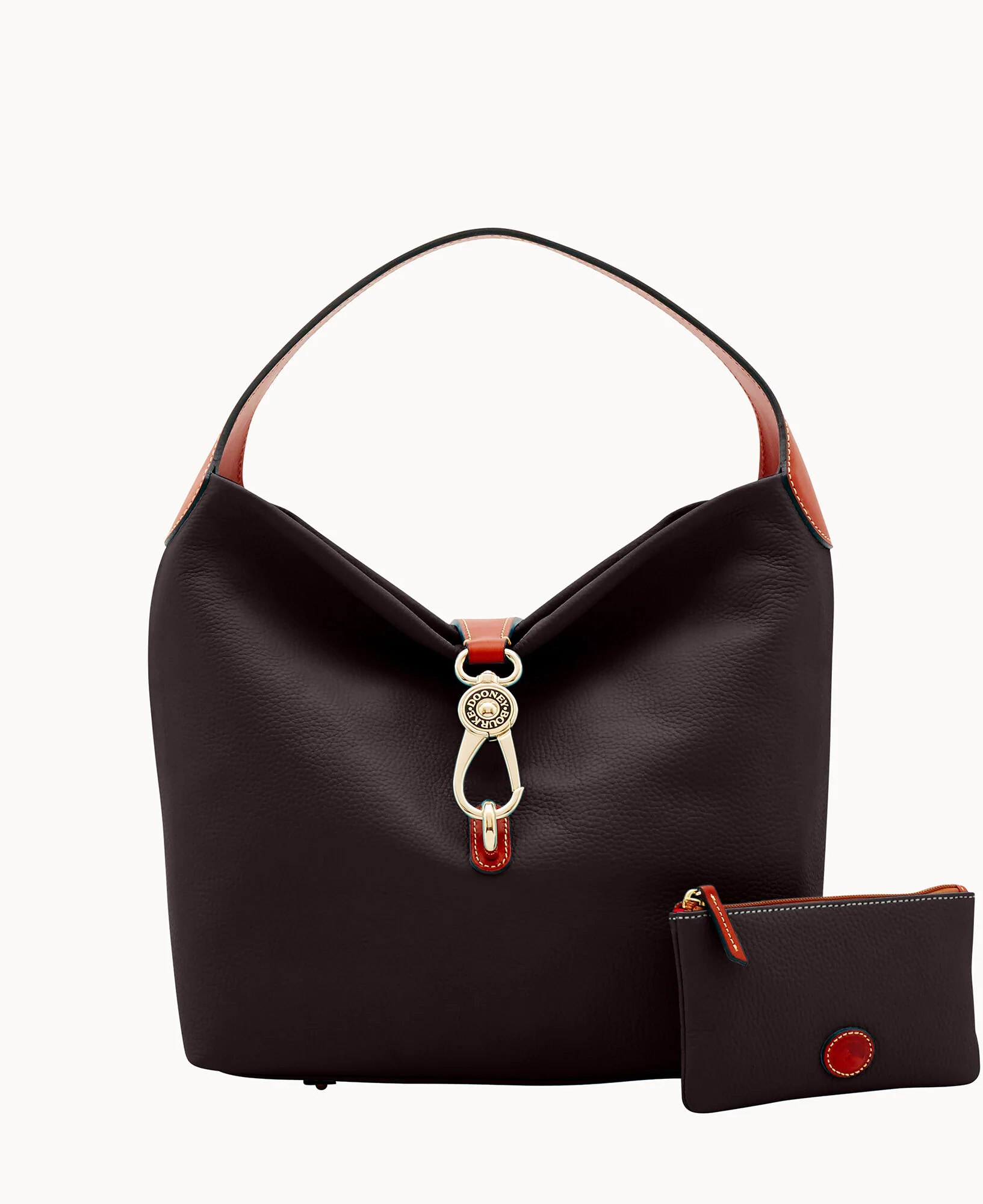 Pebble Grain Logo Lock Shoulder Bag - Image 5