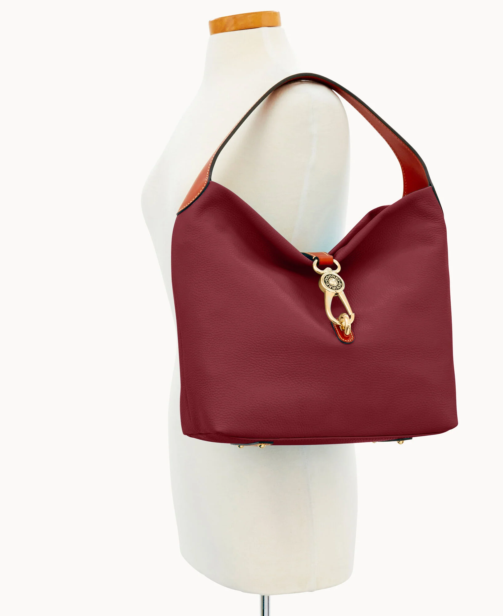 Pebble Grain Logo Lock Shoulder Bag - Image 56