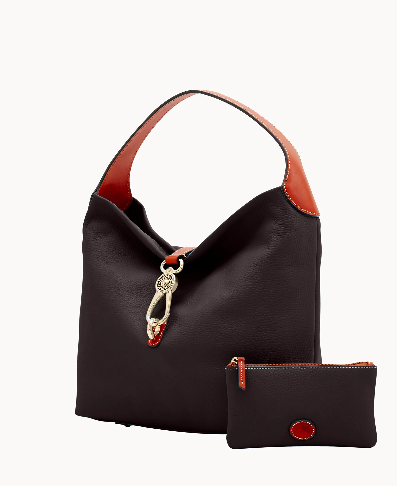 Pebble Grain Logo Lock Shoulder Bag - Image 6