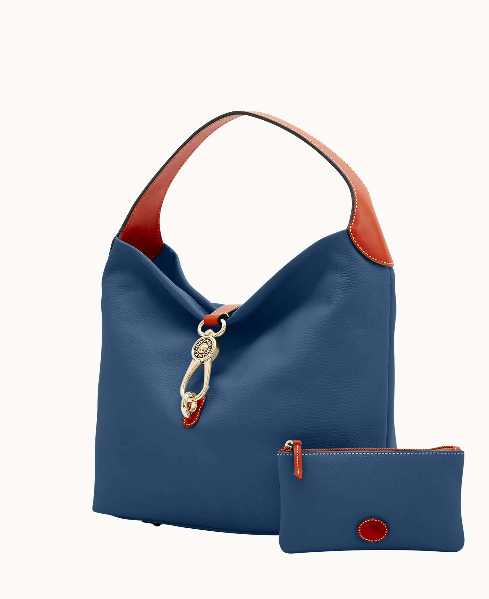 Pebble Grain Logo Lock Shoulder Bag - Image 64