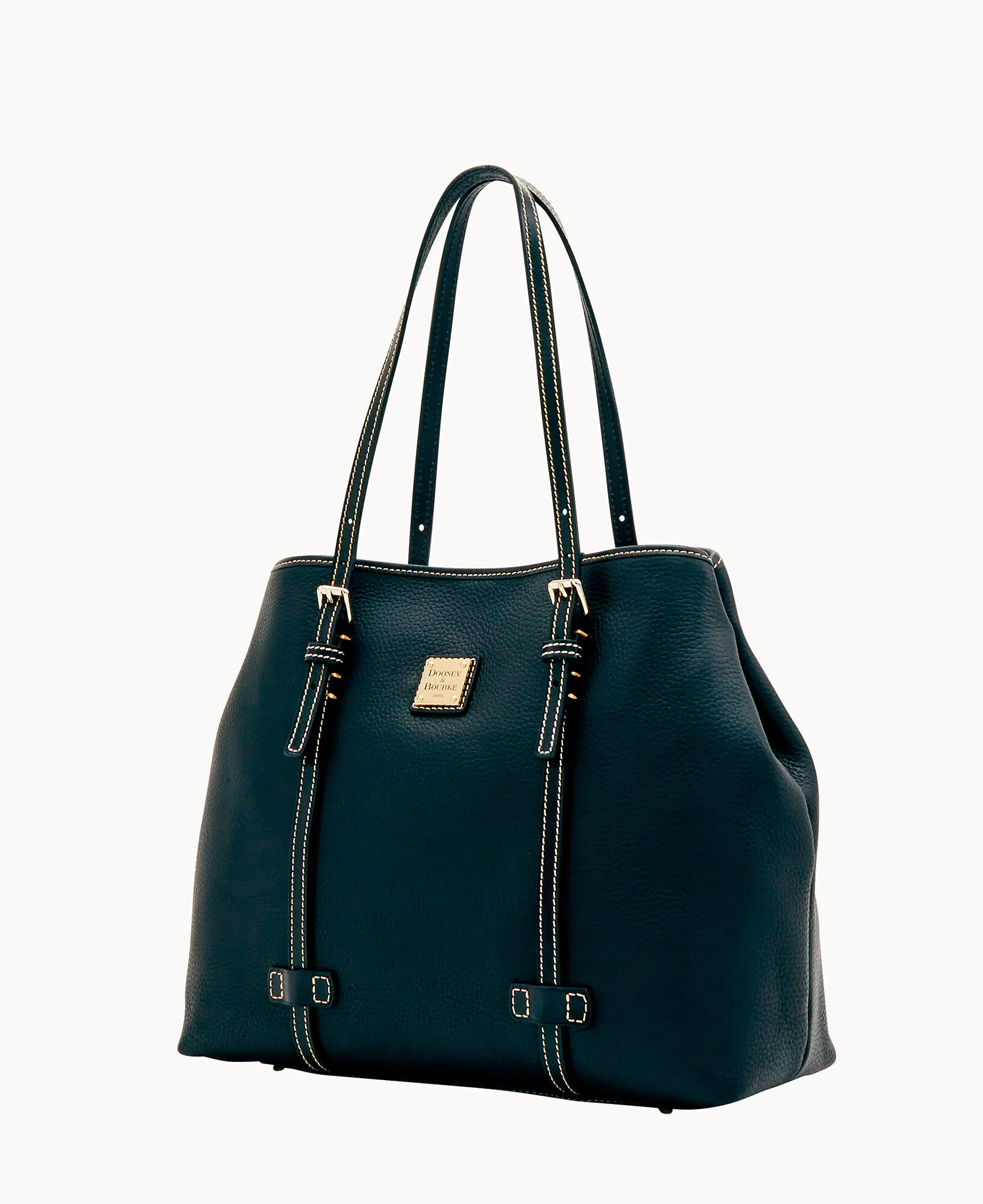 Pebble Grain Side Snap Tote - Image 10