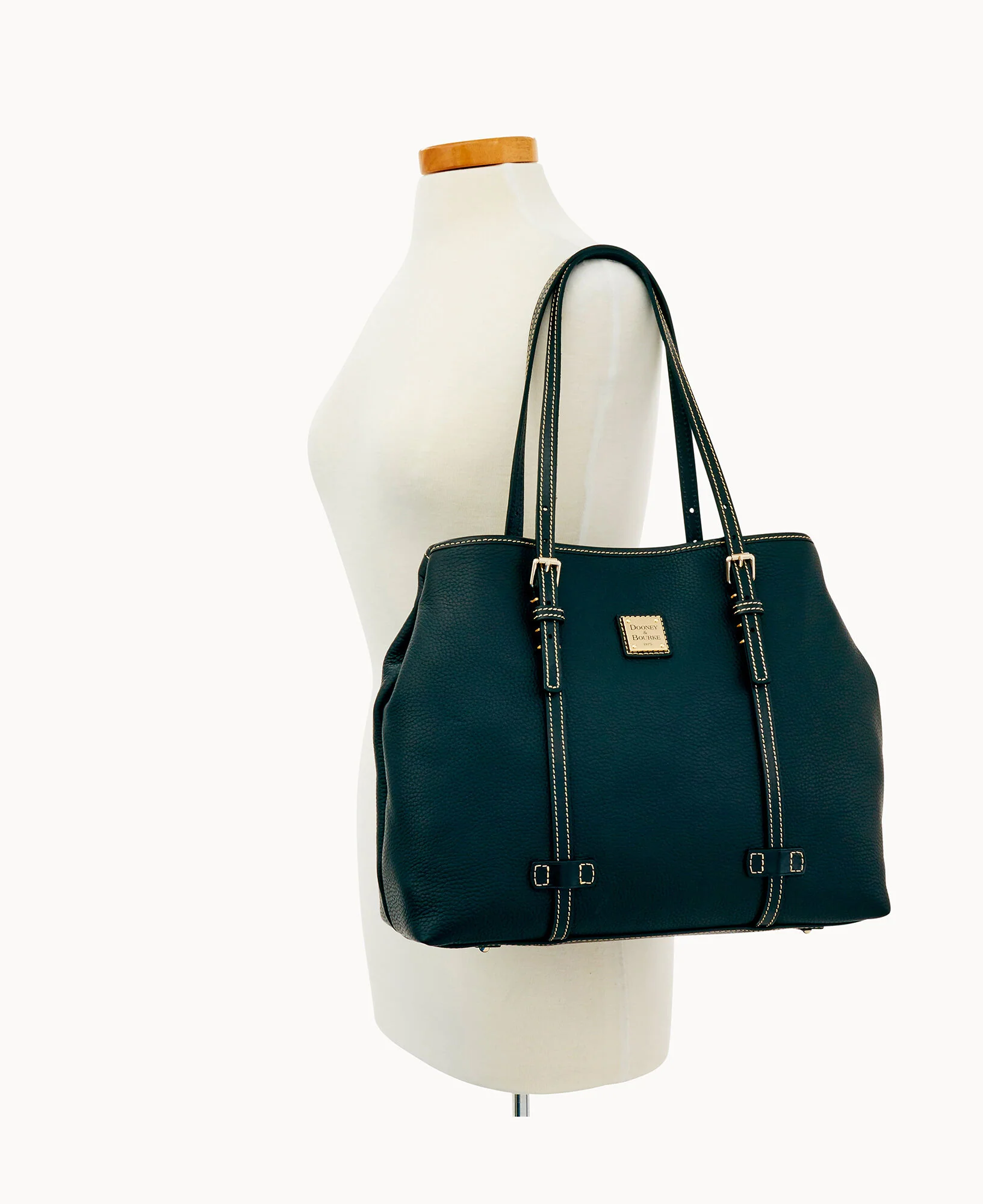 Pebble Grain Side Snap Tote - Image 12