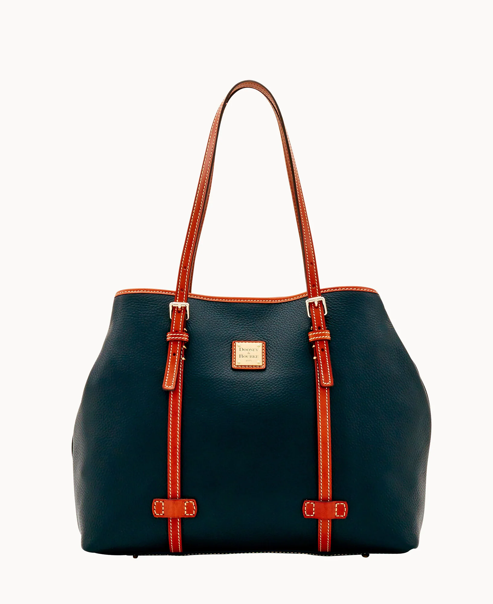 Pebble Grain Side Snap Tote - Image 13