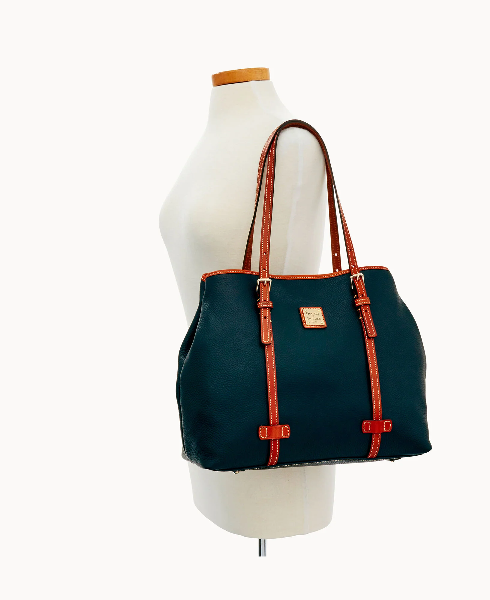 Pebble Grain Side Snap Tote - Image 16