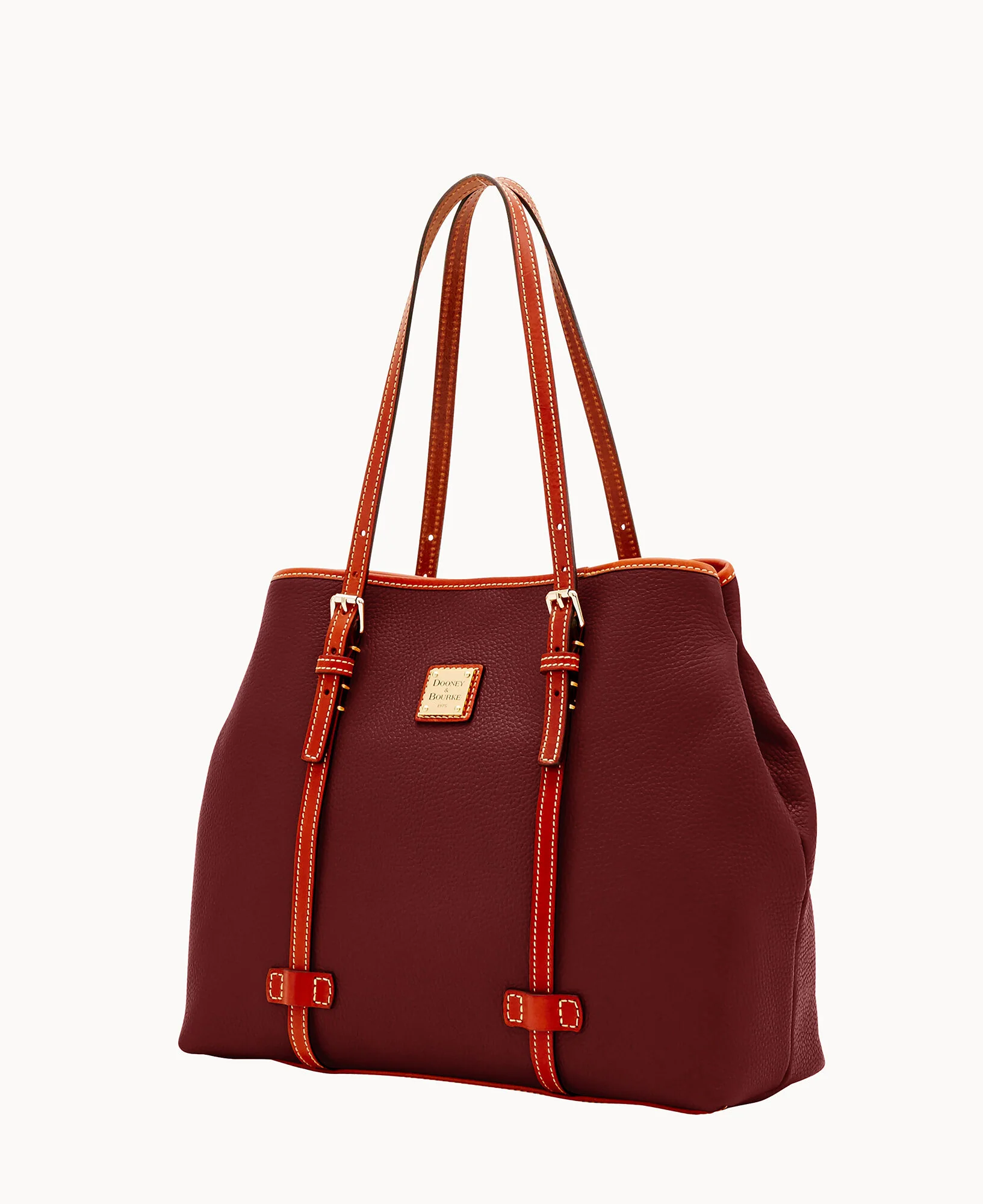 Pebble Grain Side Snap Tote - Image 22
