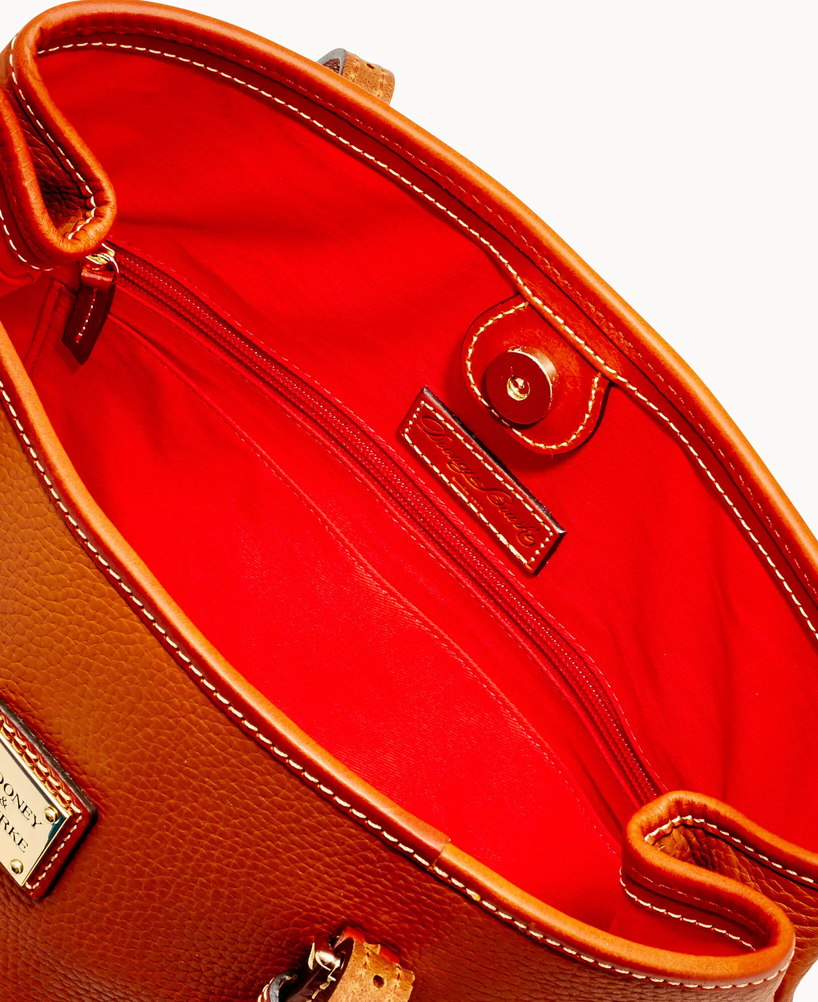 Pebble Grain Side Snap Tote - Image 3