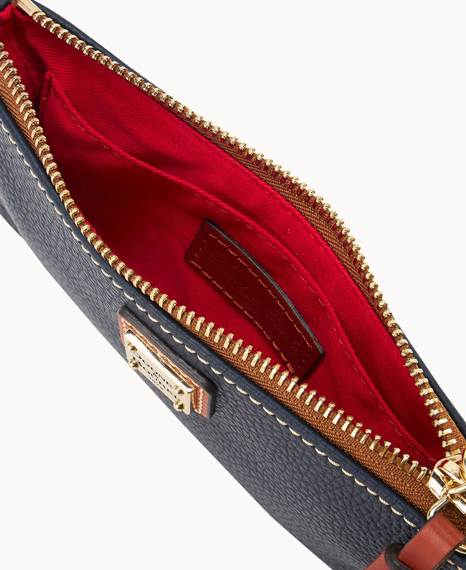 Pebble Grain Small Carrington Wristlet - Image 9